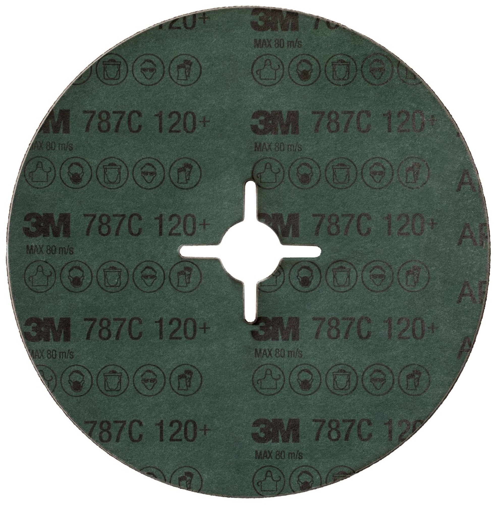 3M™ 787C 779903, Ø 115 mm x ø 22,23 mm, 120+, 13.200 U./Min., Fiberscheibe mit Präzisions-Keramikkorn