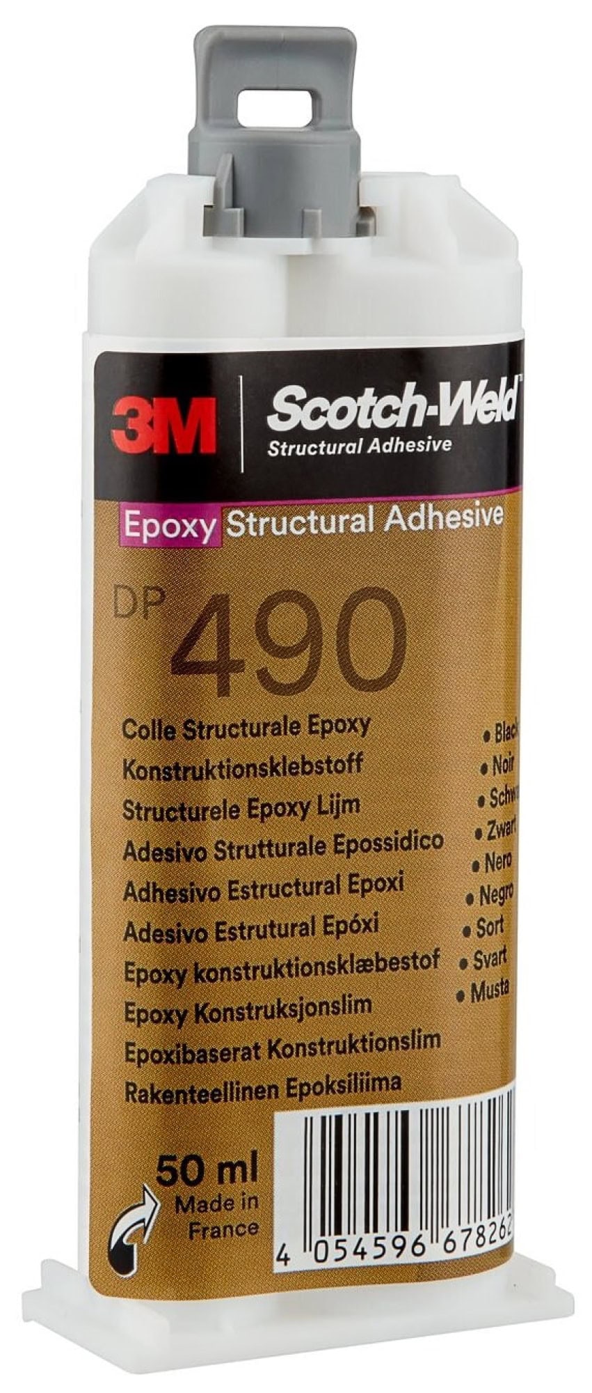 3M™ Scotch-Weld™ DP 490, 50 ml, Schwarz, 2-Komponenten-Konstruktionsklebstoff auf Epoxidharzbasis für das EPX System