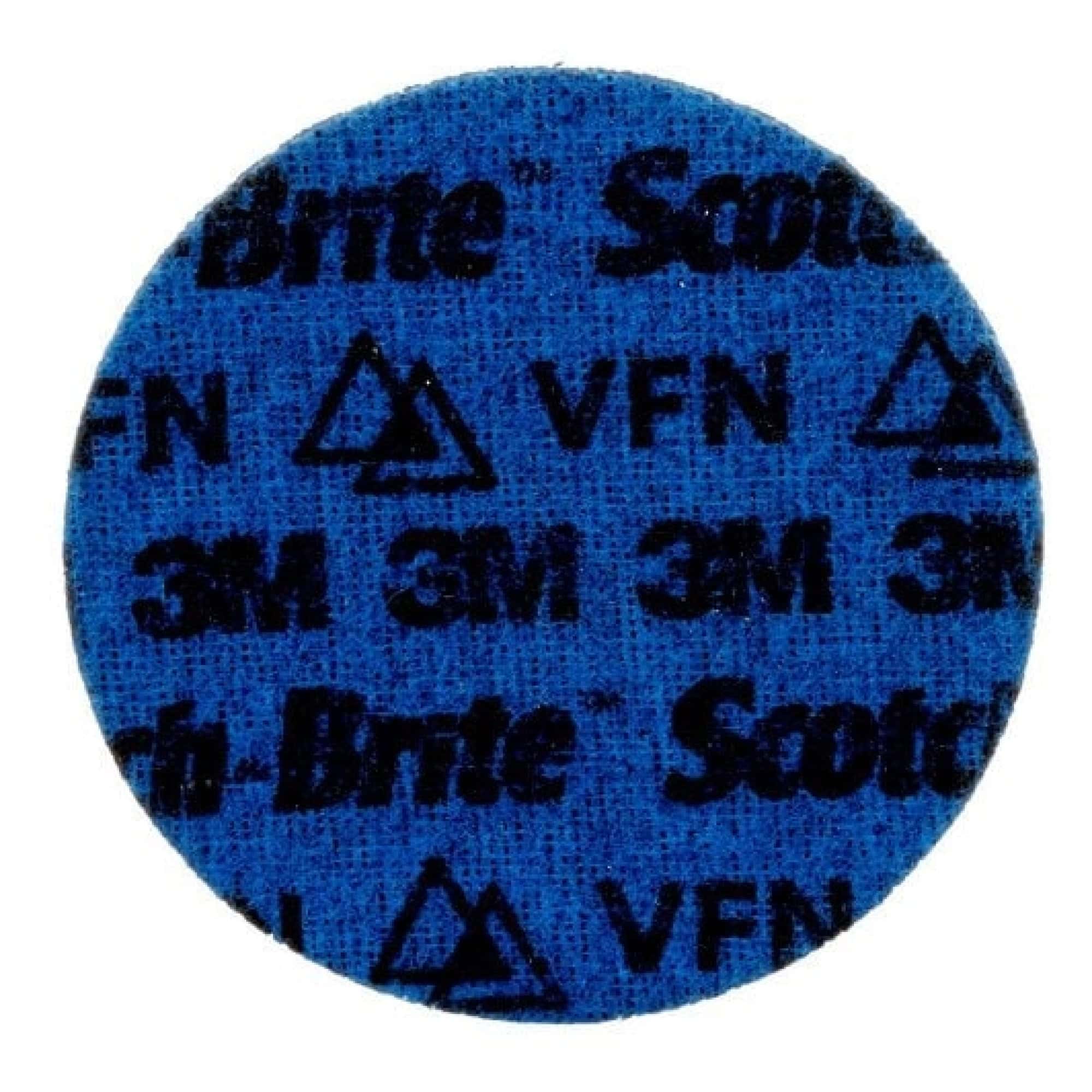 3M™ Scotch-Brite™ PN-DH PNDH4671, Ø 100 mm, P600 - 1000, K, Very Fine, Blau, 15.000 U./Min., Kletthaftend, Präzisions-Vliesscheibe ohne Zentrierloch, Für Abtrags- und Finisharbeiten