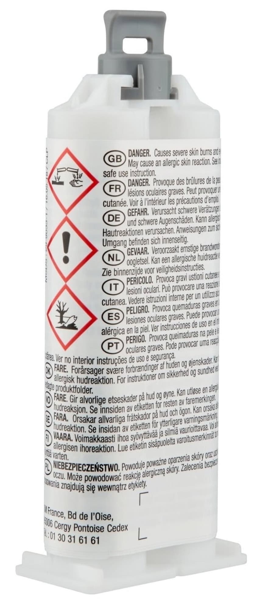 3M™ Scotch-Weld™ DP 125, 48,5 ml, Transluzent, Fließend, 1:1 EPX System, Flexibler Universal 2-Komponenten-Konstruktionsklebstoff auf Acrylatbasis