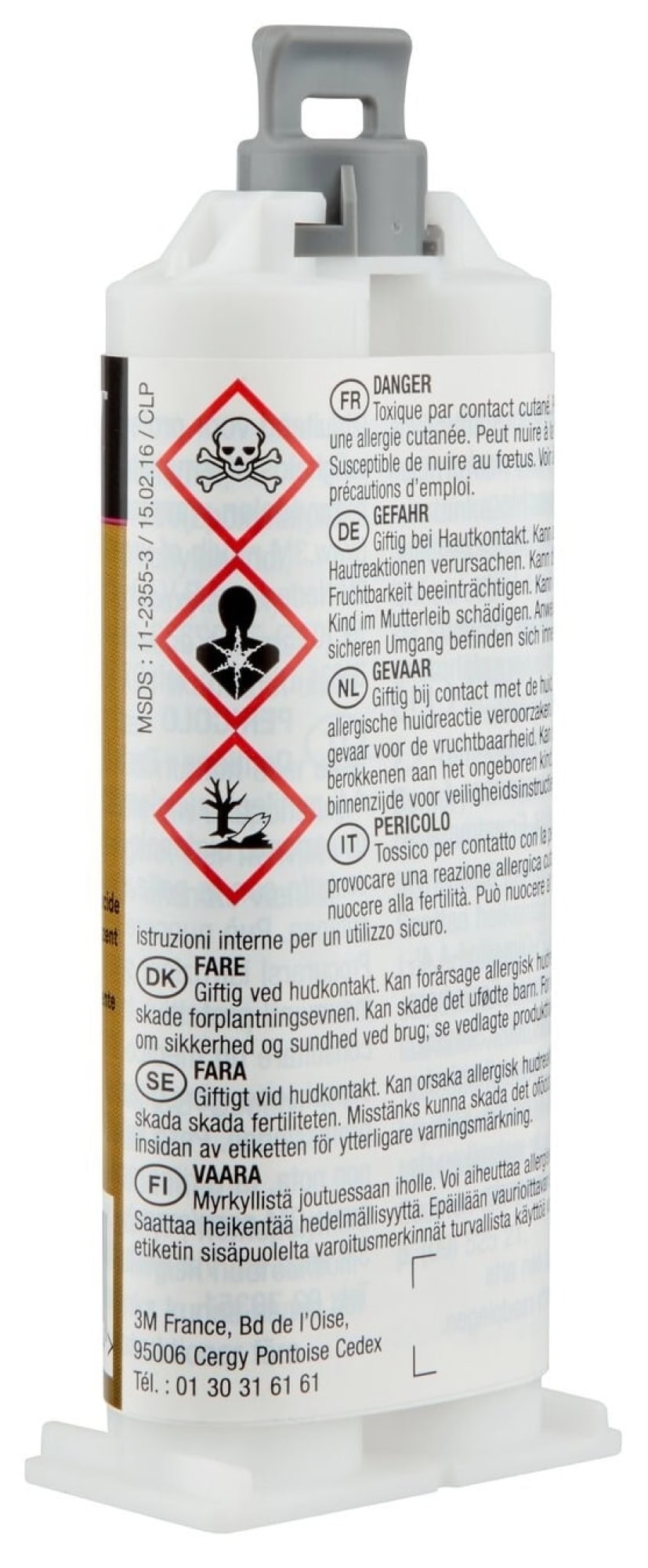 3M™ Scotch-Weld™ DP 270, 48,5 ml, Transparent, Fließend, 1:1 EPX System, Harter Isolations 2-Komponenten-Konstruktionsklebstoff auf Epoxidharzbasis für Elektronik und Metalle