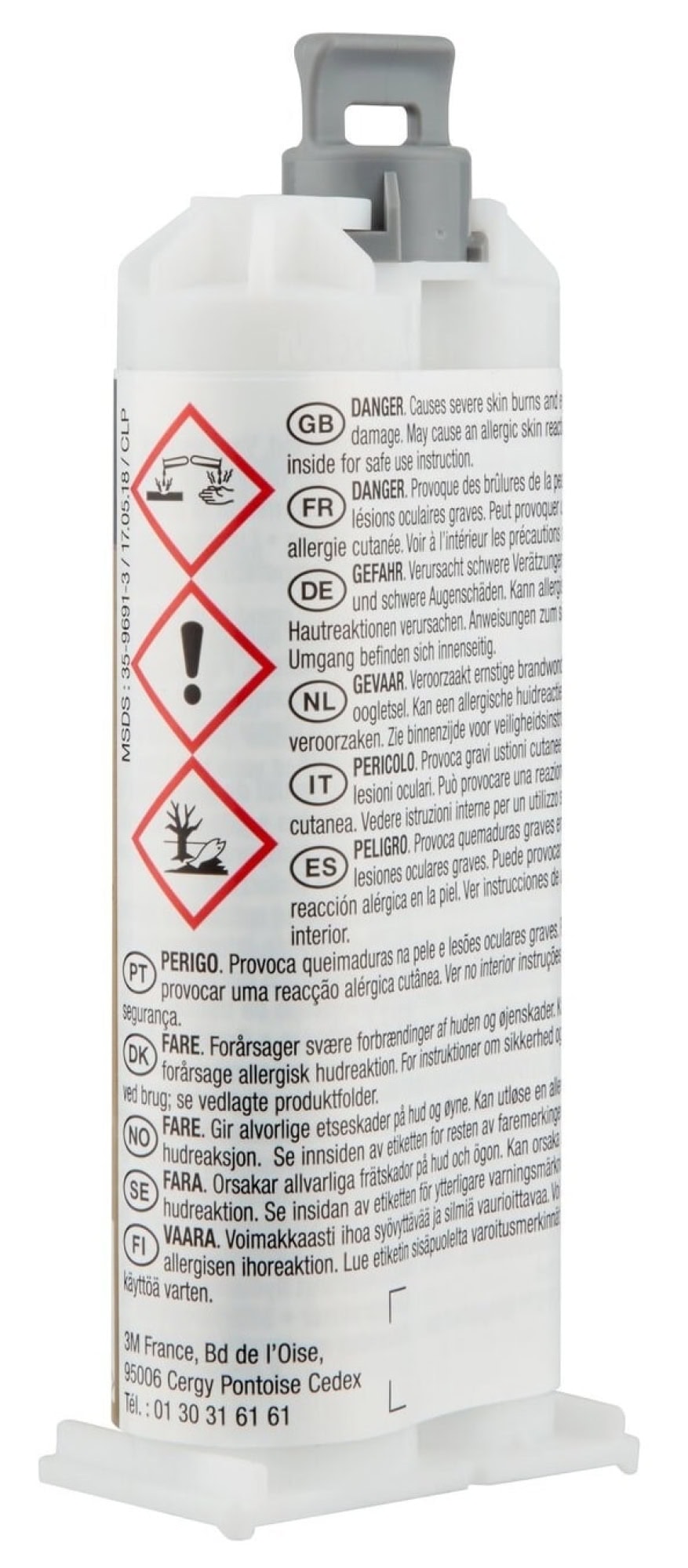 3M™ Scotch-Weld™ DP 460, 50 ml, Beige, Fließend, 2:1 EPX System, Zähelastischer Universal 2-Komponenten-Konstruktionsklebstoff auf Epoxidharzbasis