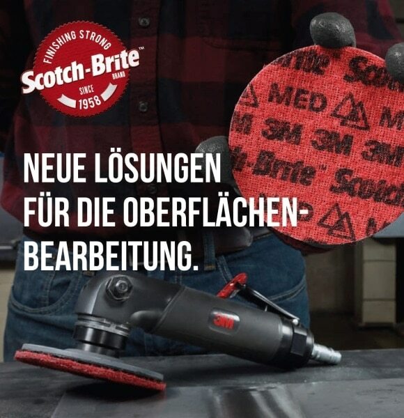 3M™ Scotch-Brite™ Roloc™ PN-DR PNDR4197, Ø 76 mm, K, Coarse, Braun, 20.000 U./Min., Präzisions-Vliesscheibe ohne Zentrierloch, Für Abtrags- und Finisharbeiten