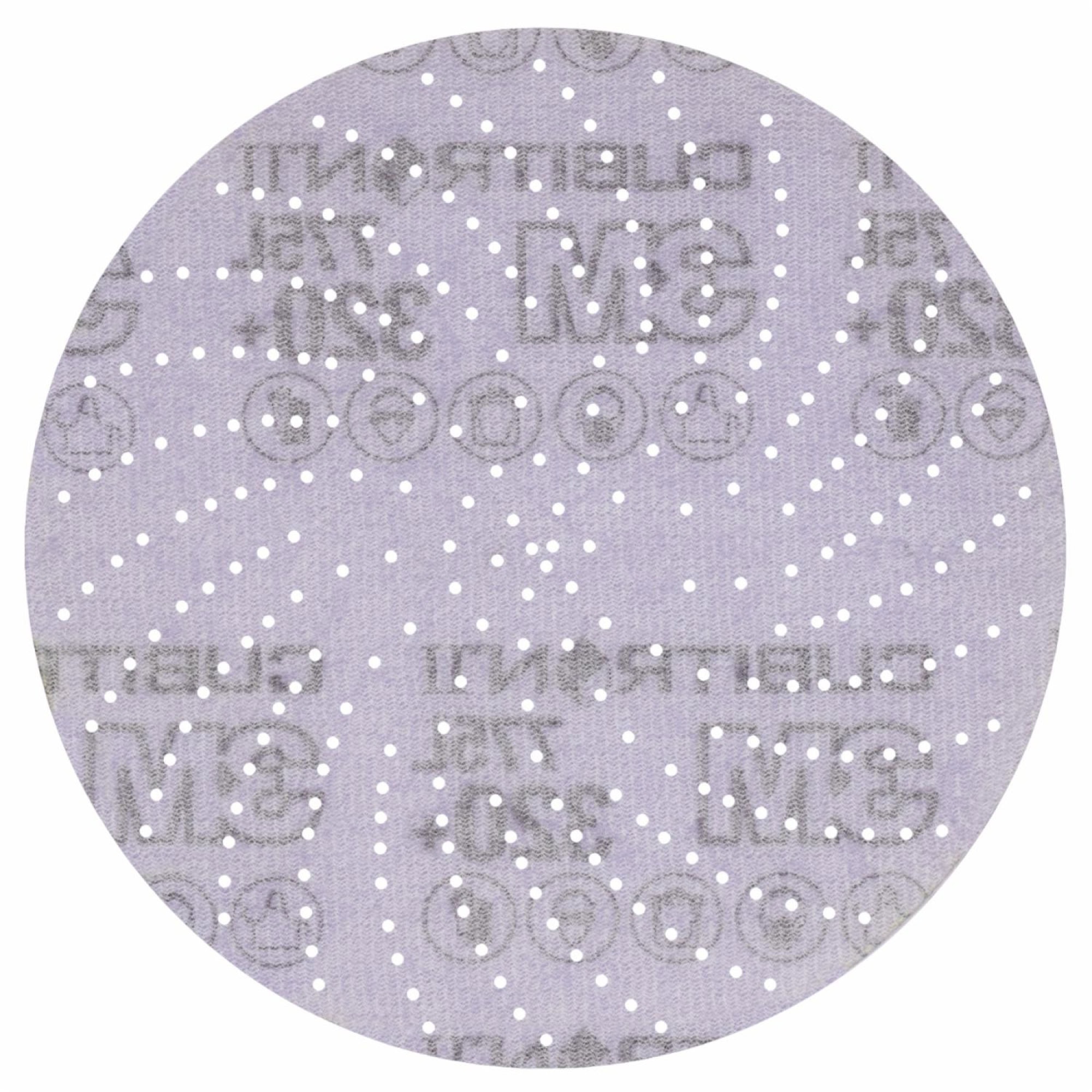 Preview: 3M™ Cubitron™ II Hookit™ 775L 47082, Ø 150 mm, 320+, Multilochung, Kletthaftend, Filmscheibe mit Präzisions-Keramikkorn