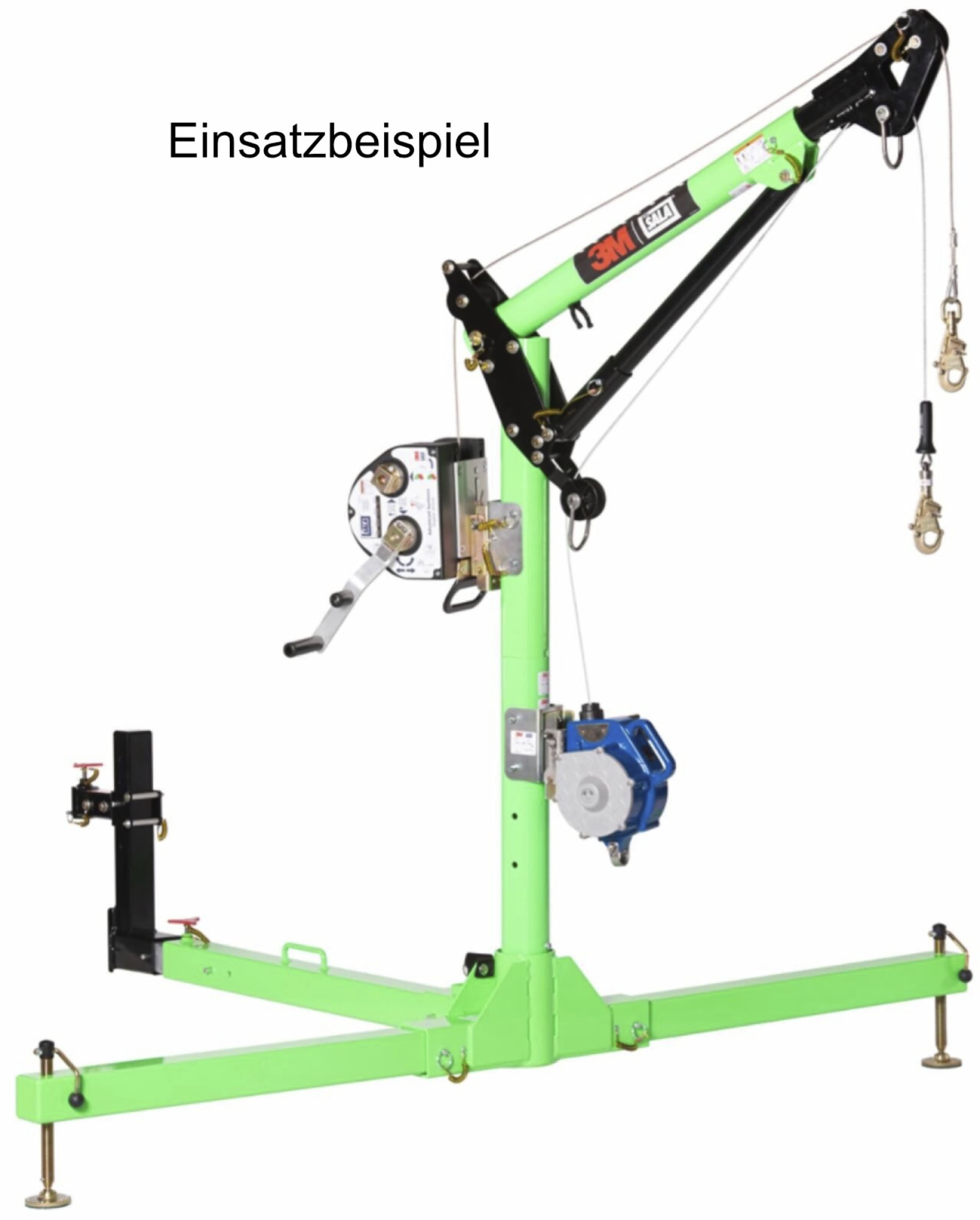 Preview: 3M™ DBI-SALA® Anhängerkupplungssystem HC 8000103, Für beengte Räume, Hohe Kapazität, 40,80 Kg, Grün