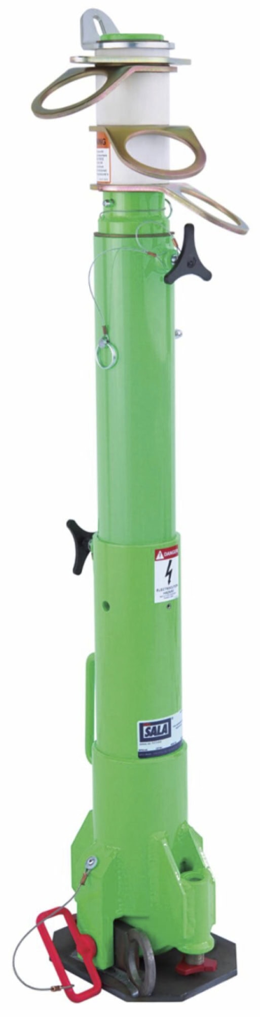 Preview: 3M™ DBI-SALA® Mobiler Absturzsicherungspfosten (PFAS) 8566691, 775 mm - 1385 mm, Für drei Personen, 18,20 Kg, Grün, Für Arbeiten auf Plattformen