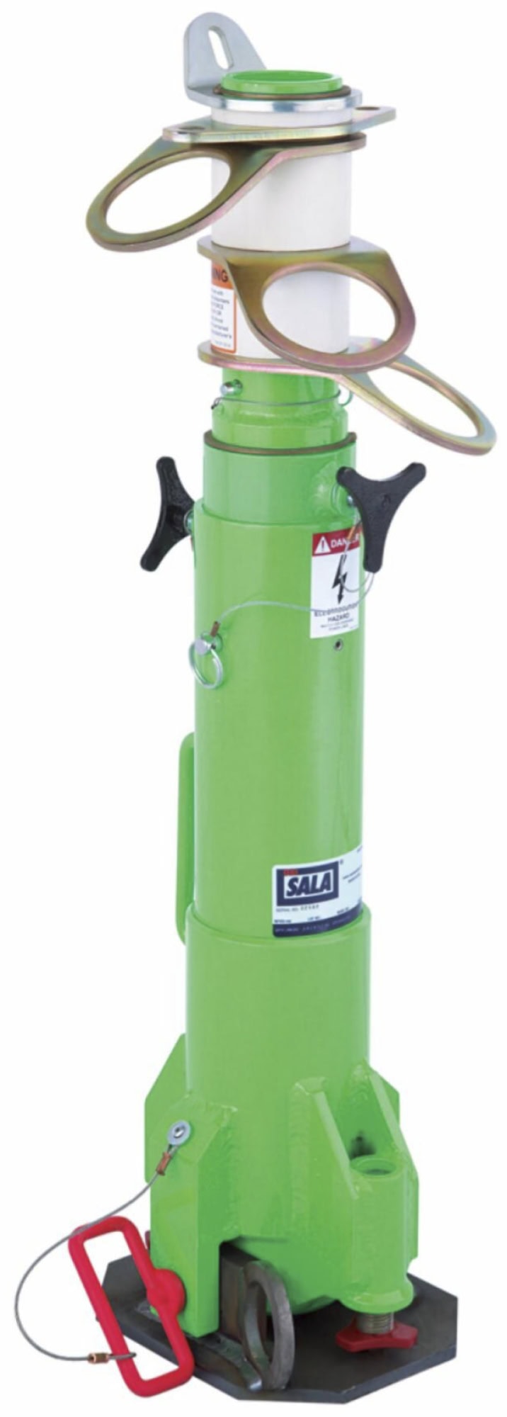 Preview: 3M™ DBI-SALA® Mobiler Absturzsicherungspfosten (PFAS) 8566691, 775 mm - 1385 mm, Für drei Personen, 18,20 Kg, Grün, Für Arbeiten auf Plattformen