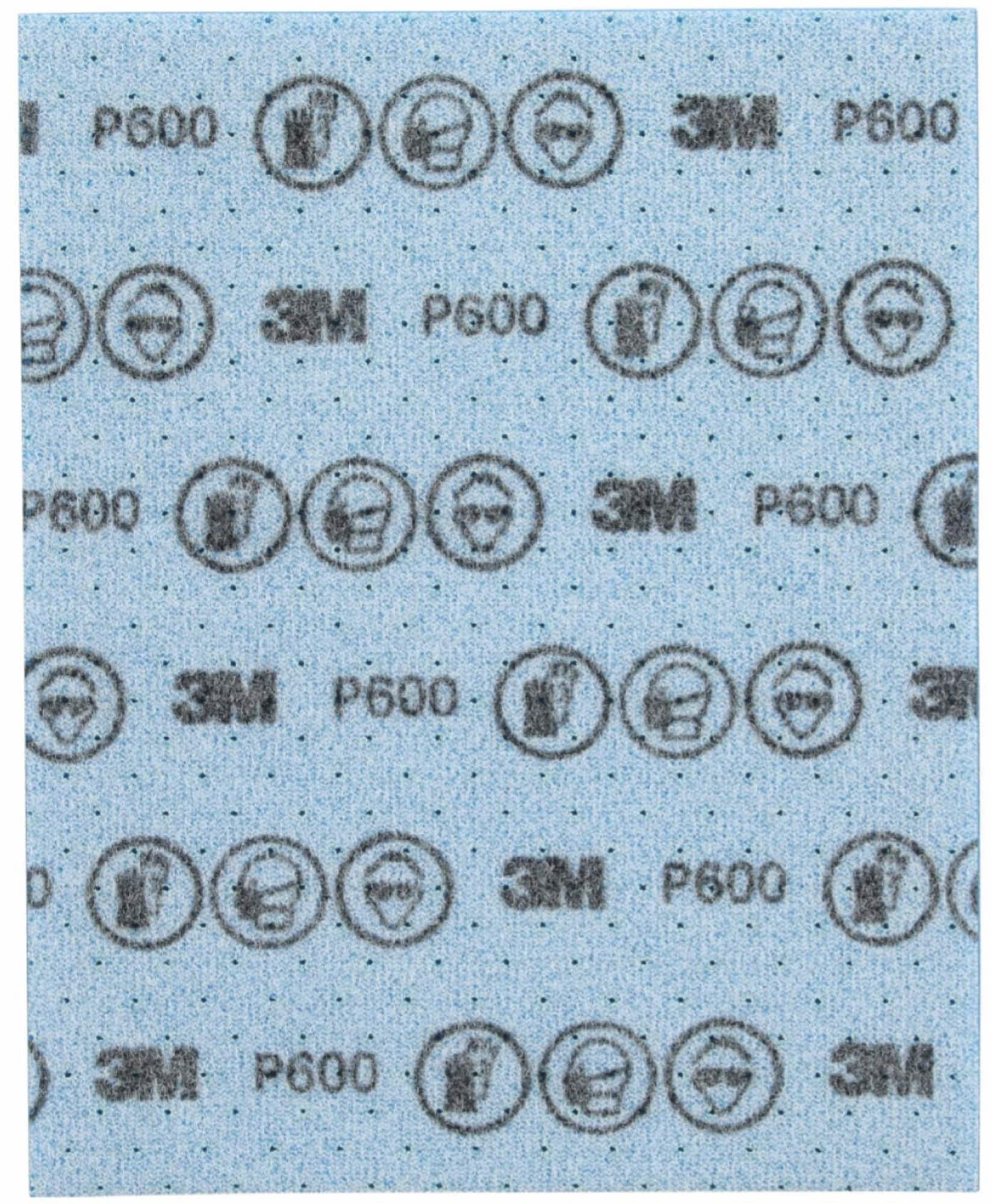 3M™ Hookit™ Flexible Feinschleifstreifen 33532, 139 x 172 mm, A, P600, Ungelocht, Feinschleifstreifen mit Aluminiumkorn, Für Nass- oder Trockenschliff