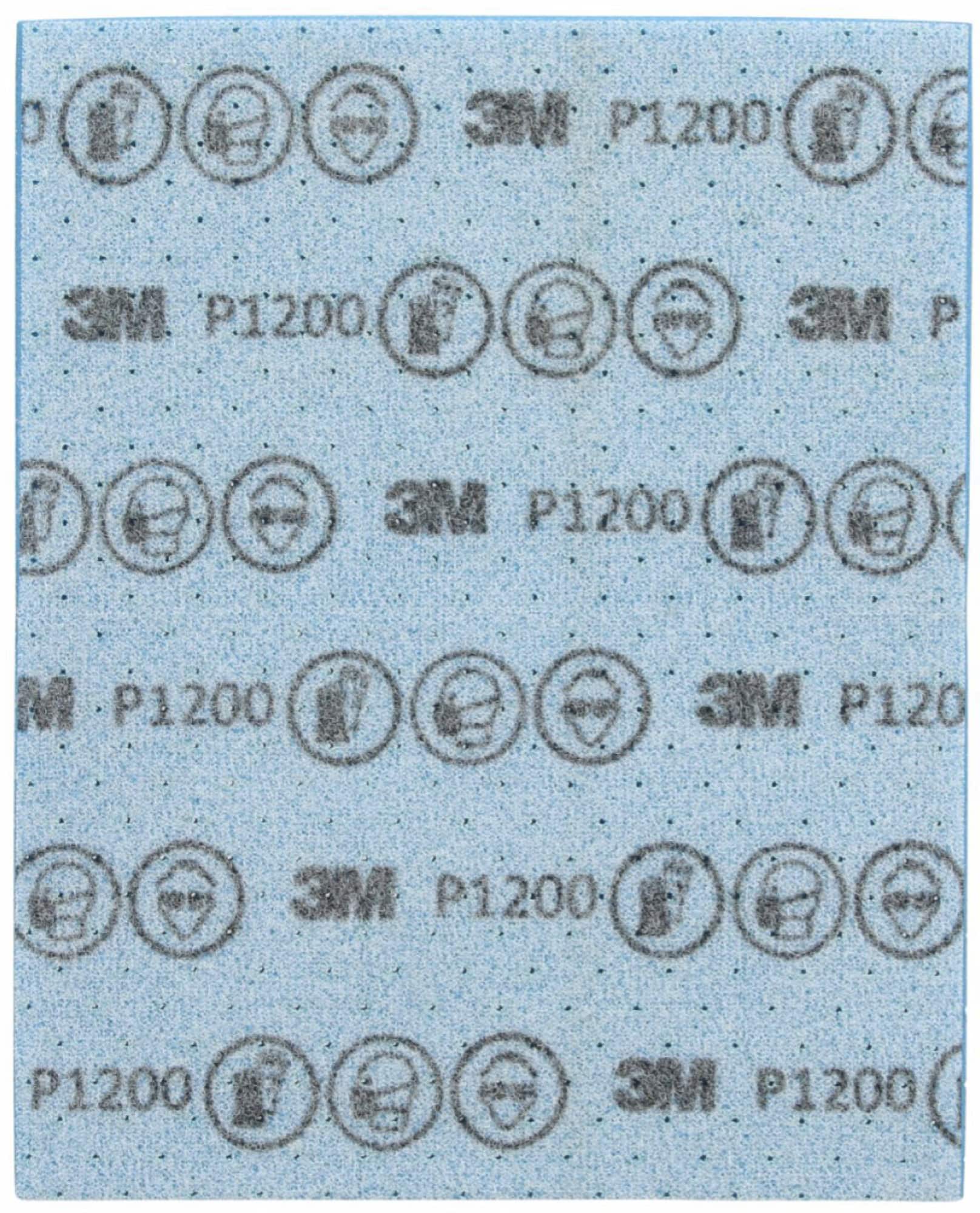 3M™ Hookit™ Flexible Feinschleifstreifen 33535, 139 x 172 mm, A, P1200, Ungelocht, Feinschleifstreifen mit Aluminiumkorn, Für Nass- oder Trockenschliff