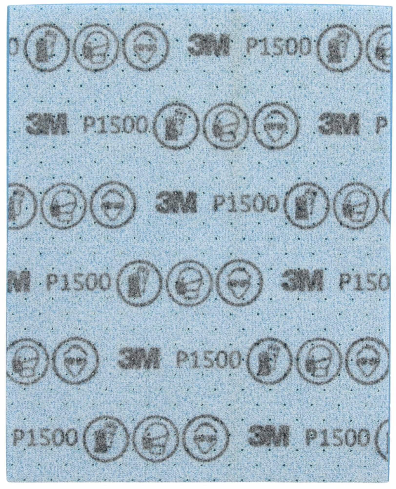 3M™ Hookit™ Flexible Feinschleifstreifen 33536, 139 x 172 mm, A, P1500, Ungelocht, Feinschleifstreifen mit Aluminiumkorn, Für Nass- oder Trockenschliff