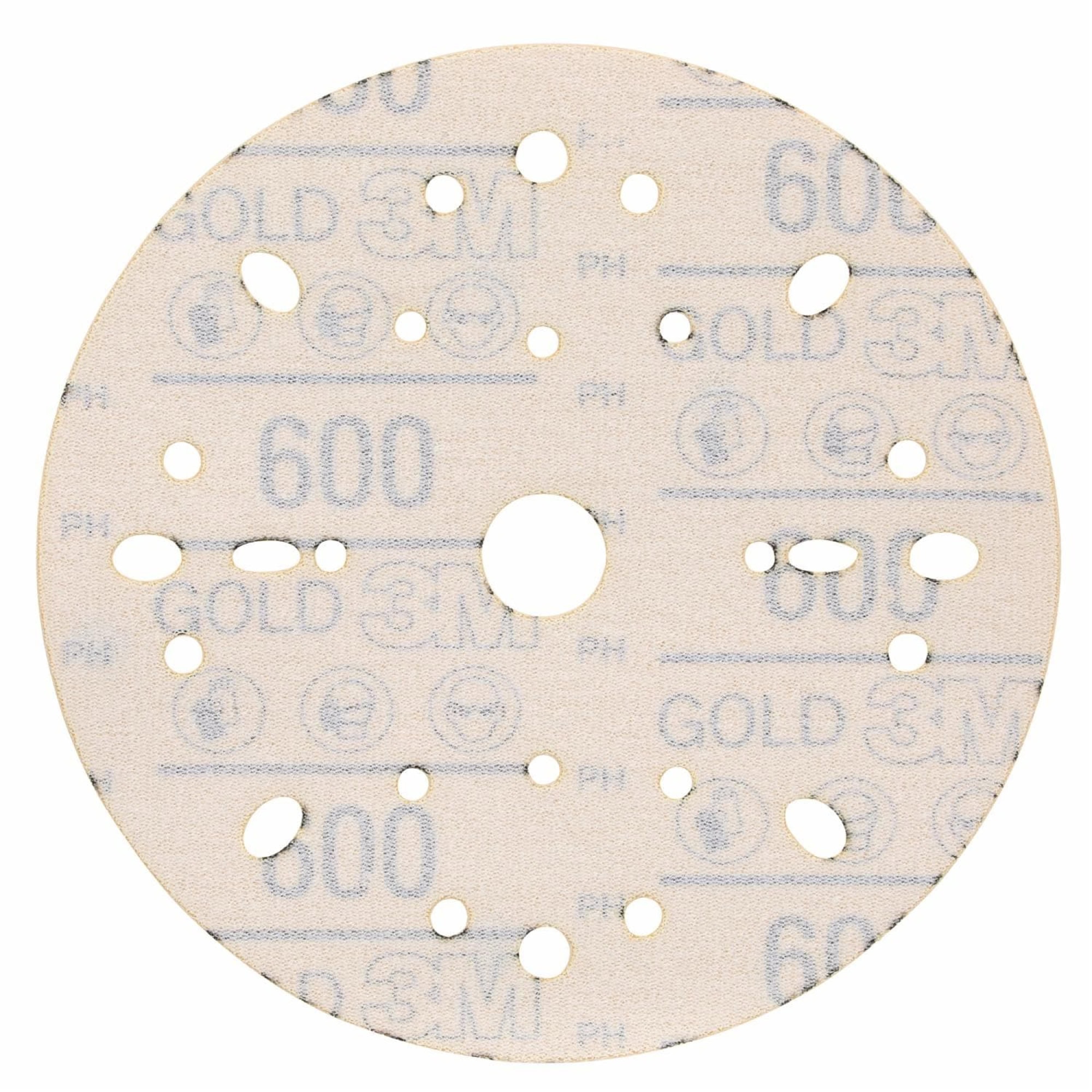 Preview: 3M™ Hookit™ Schleifscheibe Gold 288U 09290, Ø 150 mm, 600+, Multilochung, Offene Streuung, A, Kletthaftend, D-Papierscheibe mit Aluminiumoxid, Ideal für die Automobilreparatur