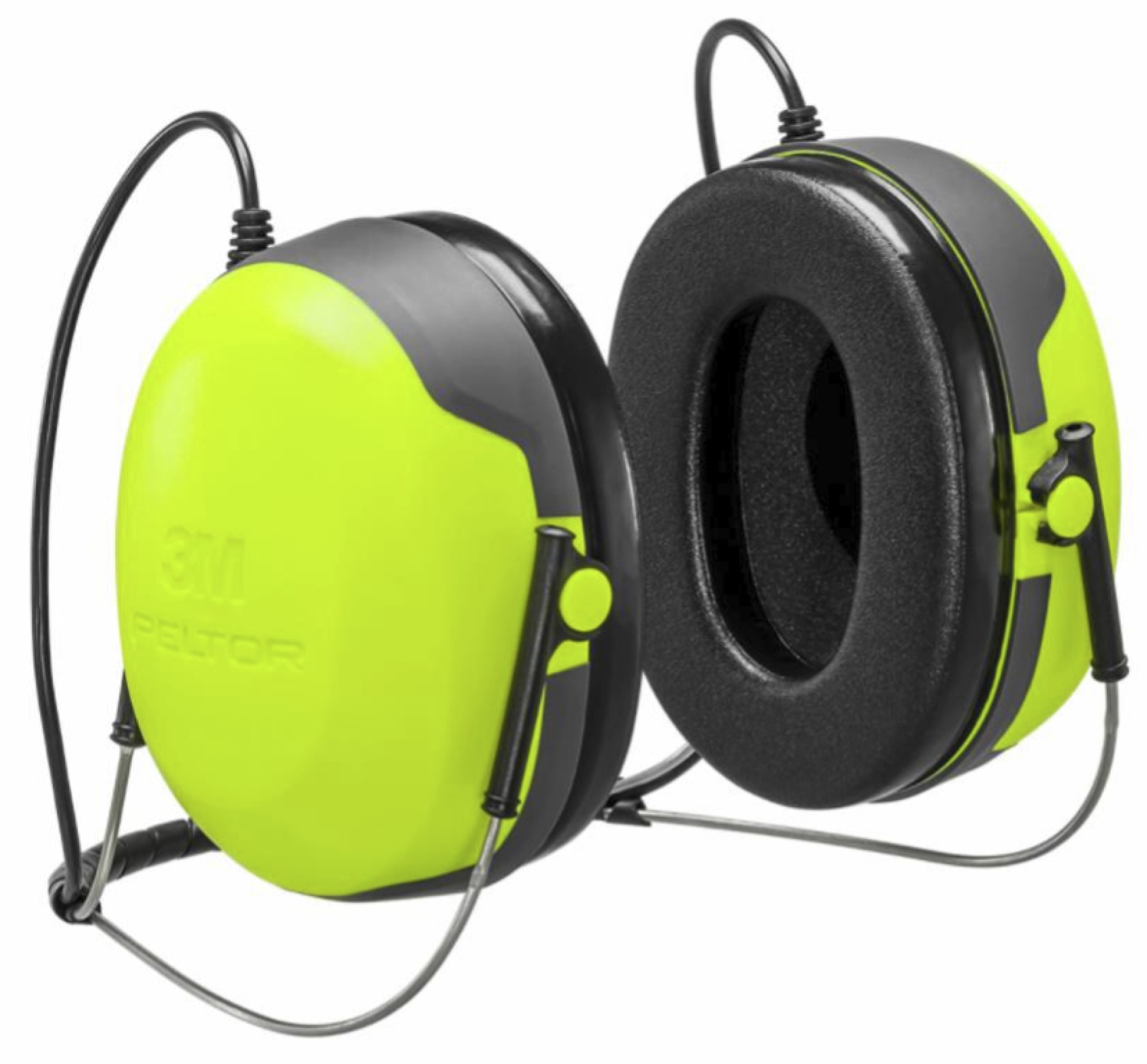 3M™ PELTOR™ CH-3 LO Nackenbügel Kapselgehörschutz Kopfhörer HT52B-112, Für den dauerhaften Einsatz mit externen Funkgerät (Nur Hören), SNR = 28 dB, Gelb / Schwarz, FLX2 Anschluss, Nackenbügel