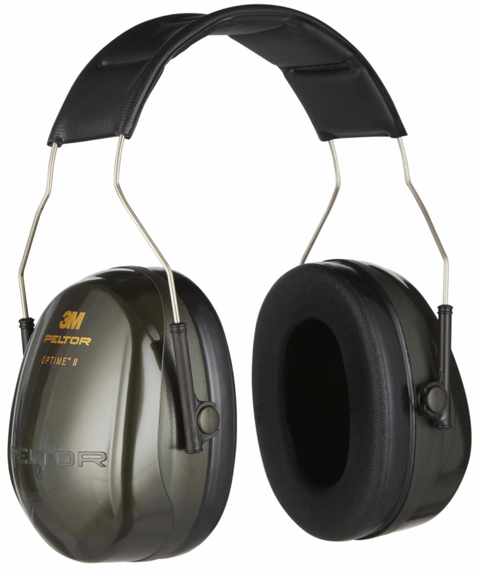 3M™ Peltor™ Optime™ II Kapselgehörschutz H520A, Für sehr laute Arbeitsumgebungen, SNR = 31 dB, Grün/Schwarz, Kopfbügel