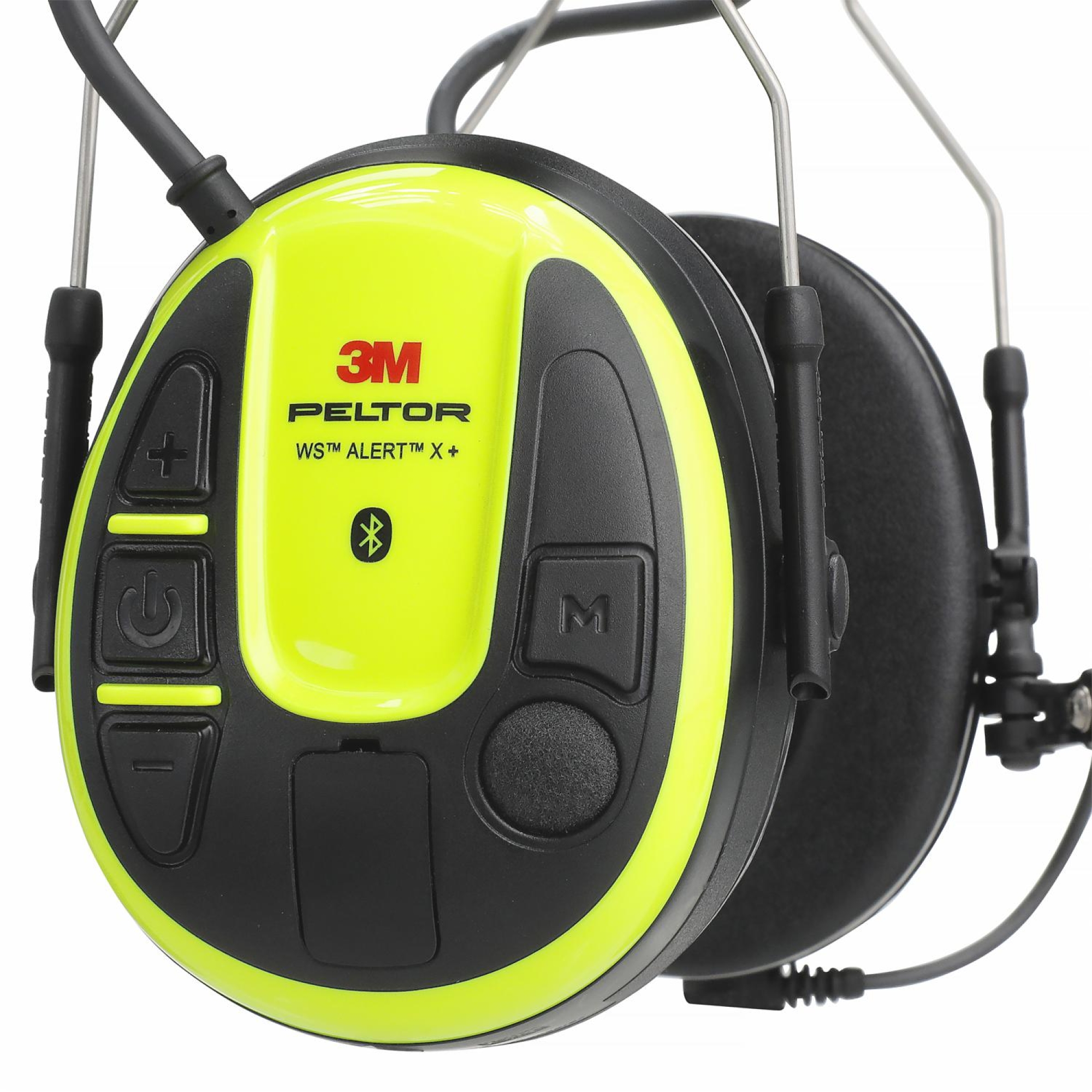 3M™ PELTOR™ WS™ ALERT™ Gehörschutz Headset X+ MRX21A3WS7, Kopfbügel, SNR = 31 dB, Gelb / Schwarz, Elektronischer Kommunikations Kapselgehörschutz für den dauerhaften Einsatz