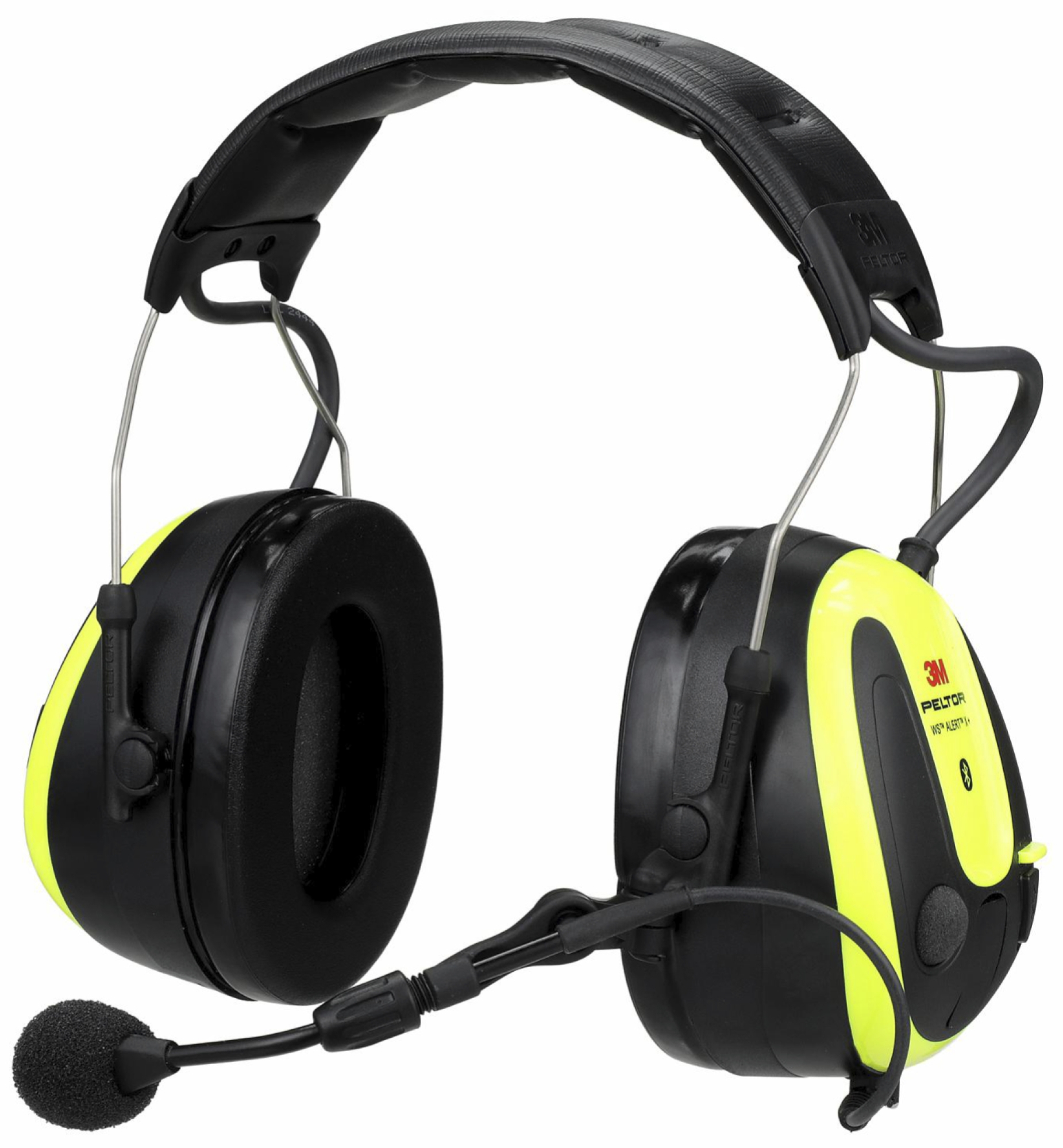 3M™ PELTOR™ WS™ ALERT™ Gehörschutz Headset X+ MRX21A3WS7, Kopfbügel, SNR = 31 dB, Gelb / Schwarz, Elektronischer Kommunikations Kapselgehörschutz für den dauerhaften Einsatz