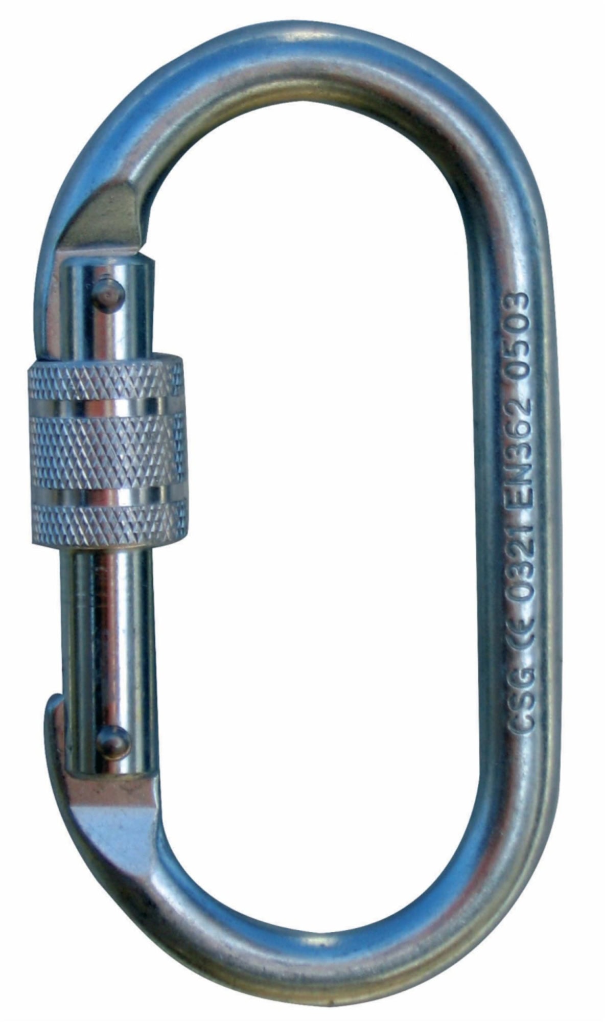 3M™ Protecta® Schraubkarabiner Karabiner AJ501, Edelstahl, Oval Form, 0,70 Kg, 17 mm Öffnung, Manuelle Verschlusssicherung, Schraub Verschluss, Für sichere Verbindungen im Absturzsicherungssystem