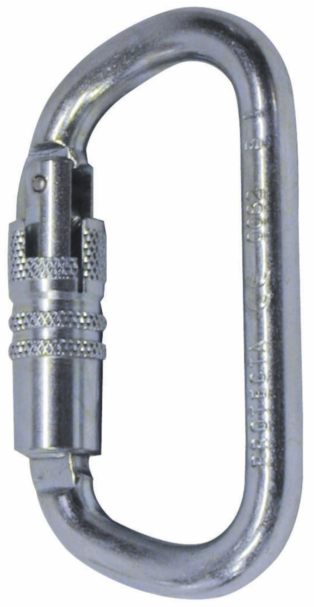 3M™ Protecta® Selbstschließender Karabiner 2199869, AJ514, Edelstahl, D-Form, 0,80 Kg, 18 mm Öffnung, Automatische Verschlusssicherung, Drehverschluss, Für sichere Verbindungen im Absturzsicherungssystem