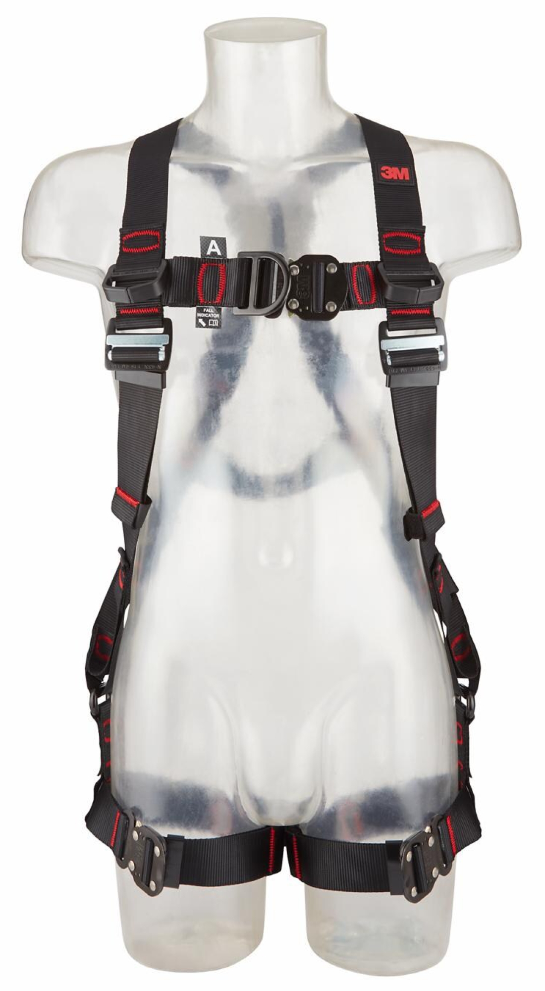 3M™ Protecta® Auffanggurt E200 1161644, Größe XL, Schnellverschluss, Verbindungsringe an geraden Beinschlaufen, 1,62 Kg, Schwarz, Standard Auffanggurt im Westenstil