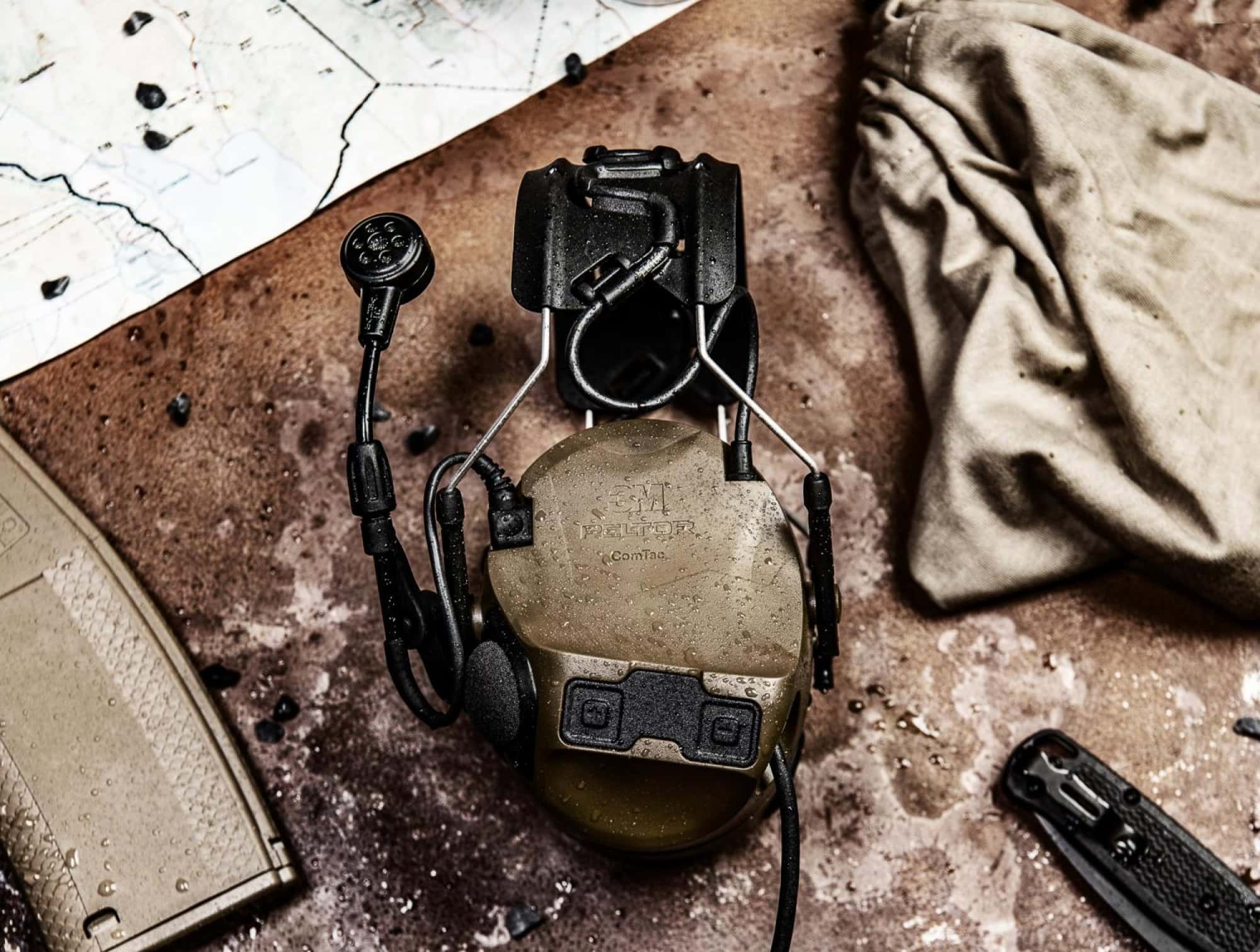 3M™ Peltor™ ComTac™ VIII Elektronischer Gehörschutz für Einsatzkräfte, Jäger & Sportschützen MT14H418A-02GN, Kopfbügel, SNR = 29,8 dB / HML = 34/24,7/19,7 dB, Grün, Ohne Headset & Kommzuleitung, Kopfhörer Funktion, Aktiver Kapselgehörschutz