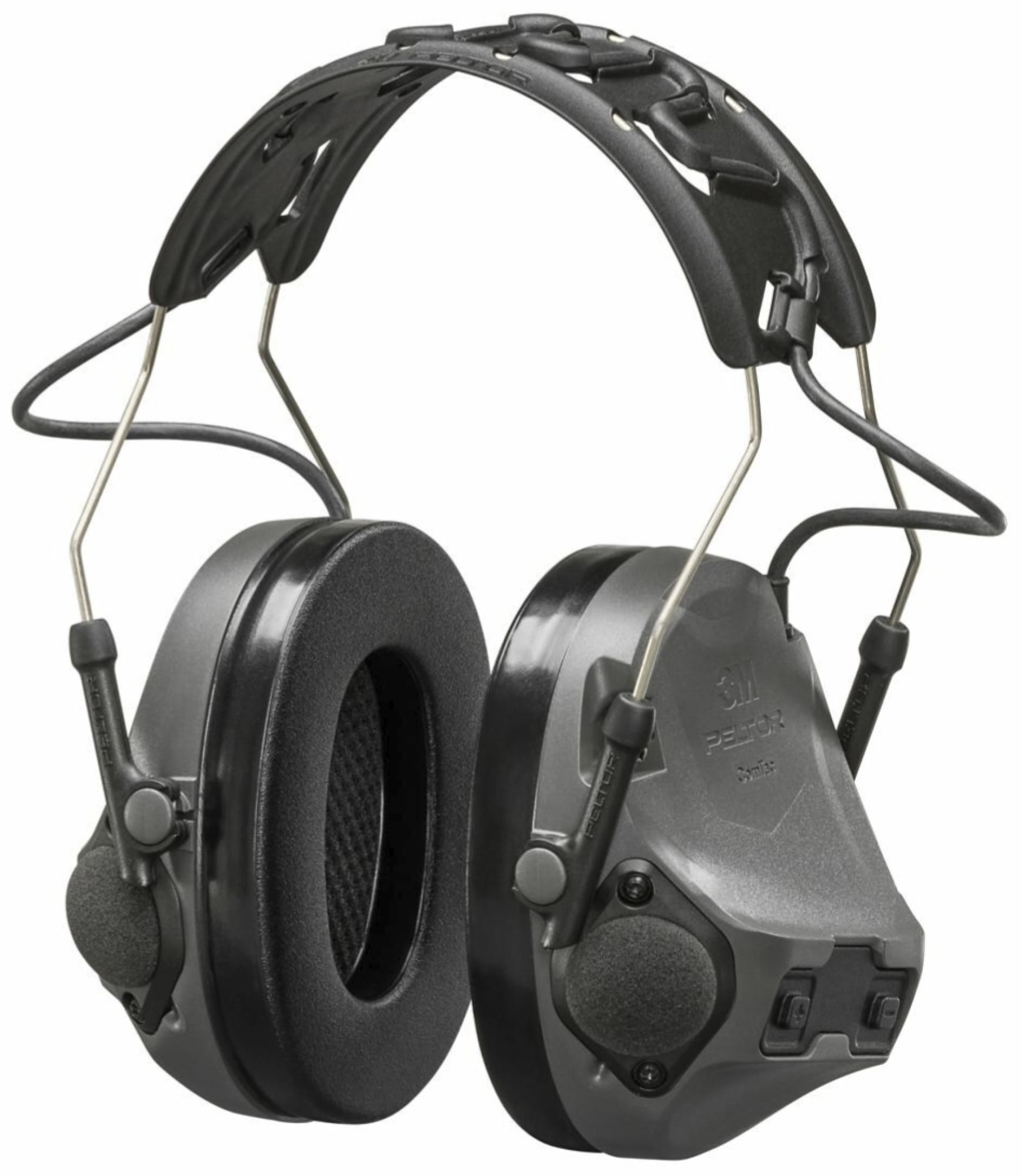 3M™ Peltor™ ComTac™ VIII Elektronischer Gehörschutz für Einsatzkräfte, Jäger & Sportschützen MT14H418A-02, Kopfbügel, SNR = 29,8 dB / HML = 34/24,7/19,7 dB, Anthrazit, Ohne Headset & Kommzuleitung, Kopfhörer Funktion, Aktiver Kapselgehörschutz