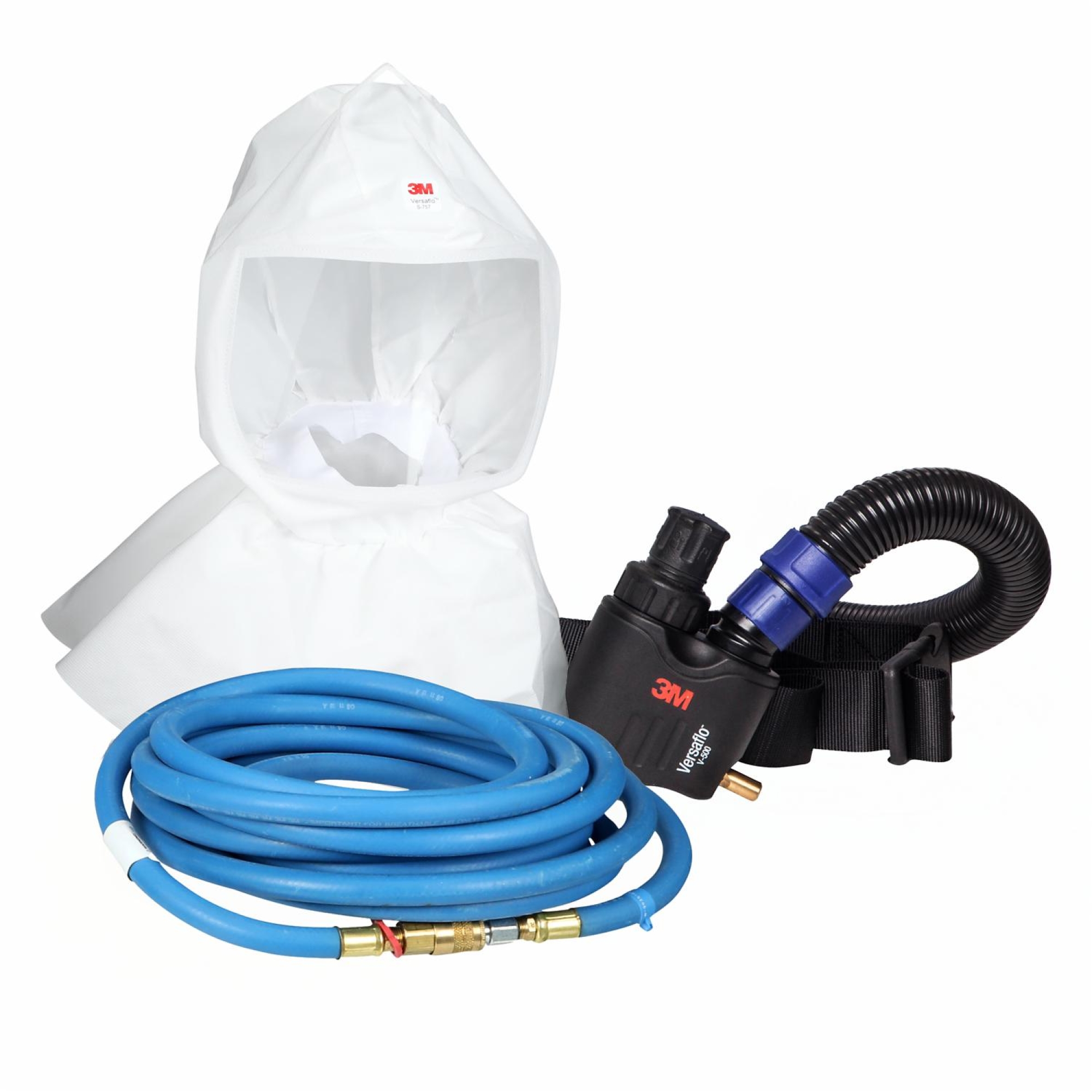 3M™ Versaflo™ Druckluftatemschutz Set V-500E-PHK, 4A, Partikel- Gase- & Dämpfeschutz, Kopfhauben Kit für Lackierarbeiten