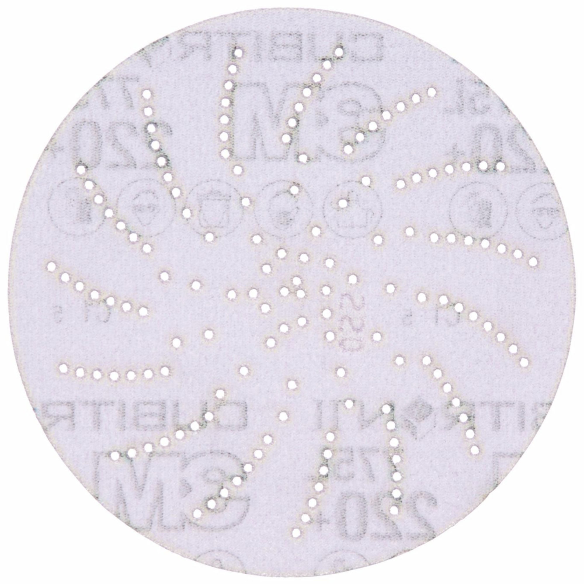 Preview: 3M™ Cubitron™ II Hookit™ 775L 744217, Ø 125 mm, 220+, Multilochung, Kletthaftend, Filmscheibe mit Präzisions-Keramikkorn