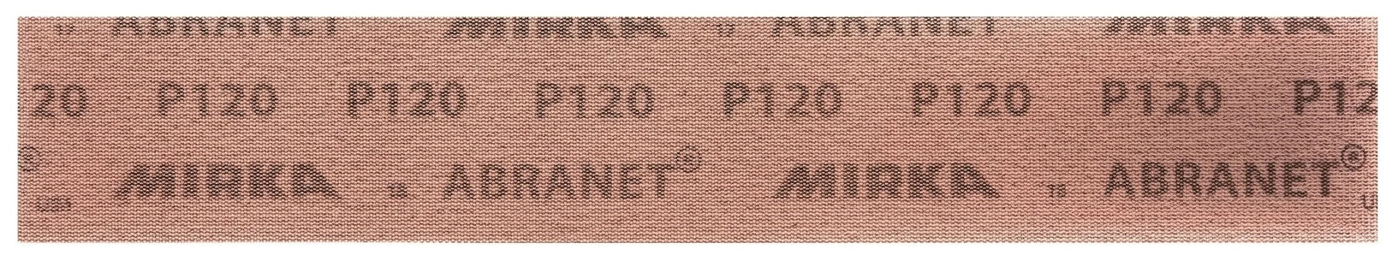 Mirka® Abranet 5415105018, 70 mm x 420 mm, P180, Gitternetz, Kletthaftend, PA Gitternetz Schleifstreifen mit Aluminiumkorn