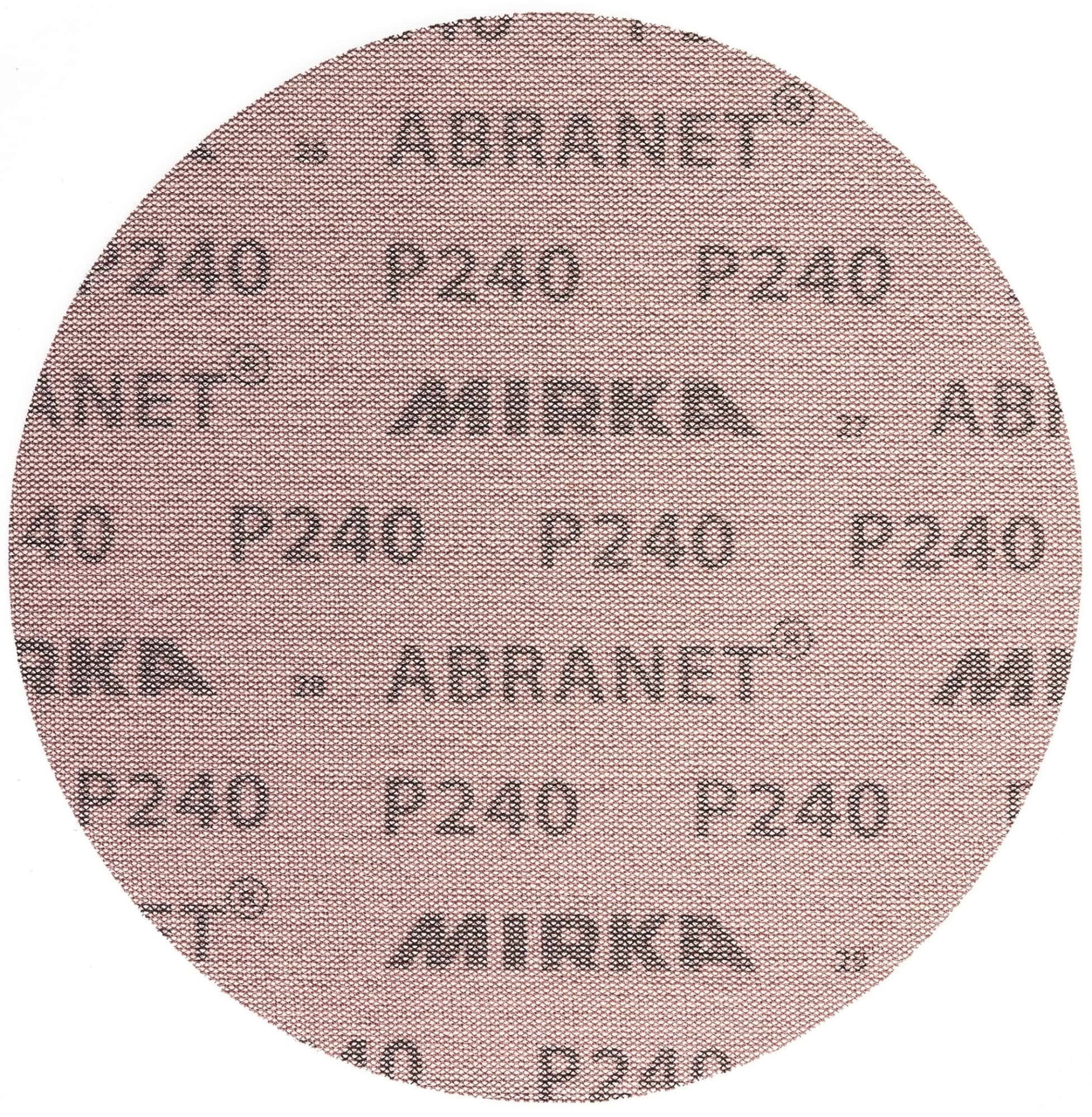 Mirka® Abranet 5425205018, Ø 200 mm, P180, Gitternetz, Kletthaftend, PA Gitternetz Schleifscheibe mit Aluminiumkorn