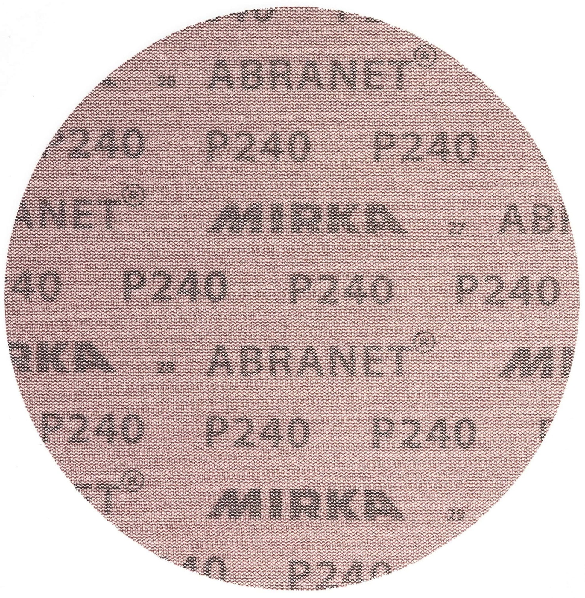 Mirka® Abranet 5425205080, Ø 200 mm, P80, Gitternetz, Kletthaftend, PA Gitternetz Schleifscheibe mit Aluminiumkorn