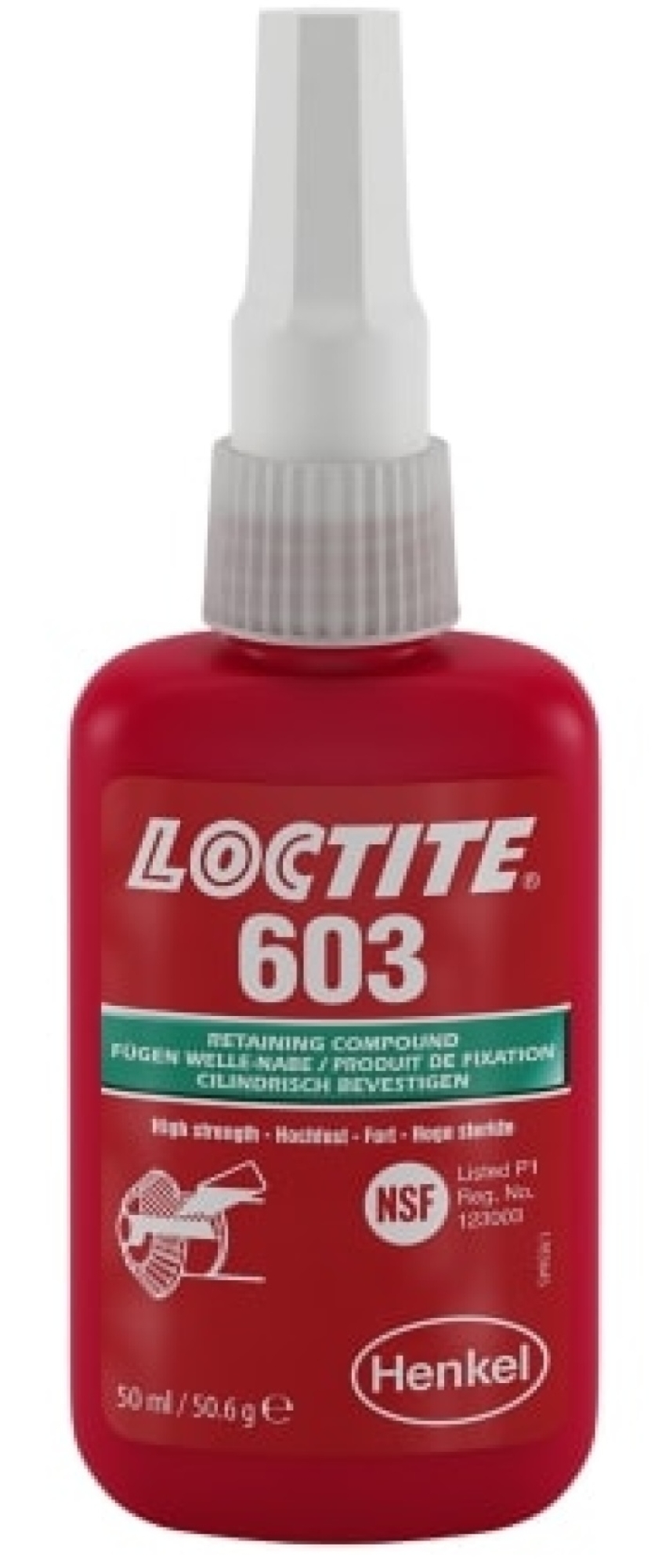Henkel™ Loctite® 603 Fügeklebstoff, 50 ml, Grün, Für Anwendungen auf unreinen Oberflächen