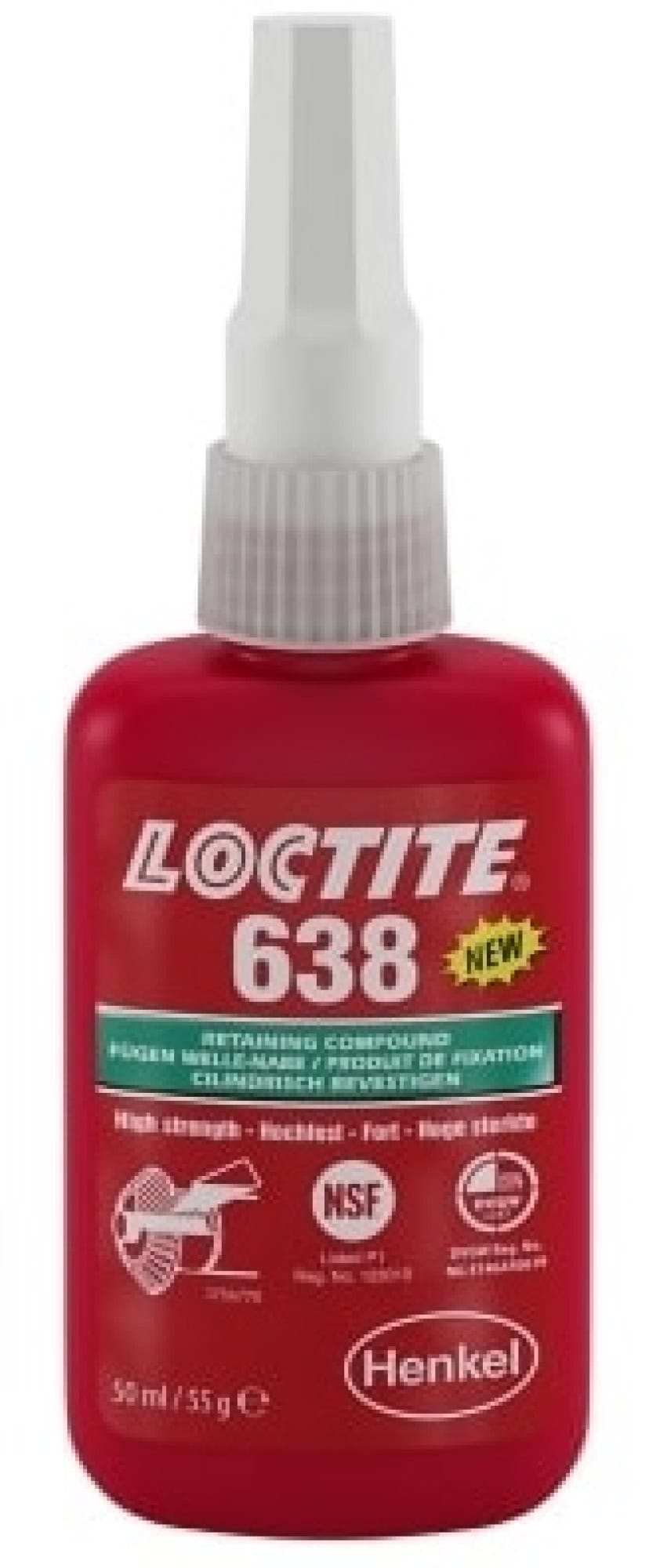 Henkel™ Loctite® 638 Fügeklebstoff, 50 ml, Grün, 1803365, Ölbeständig