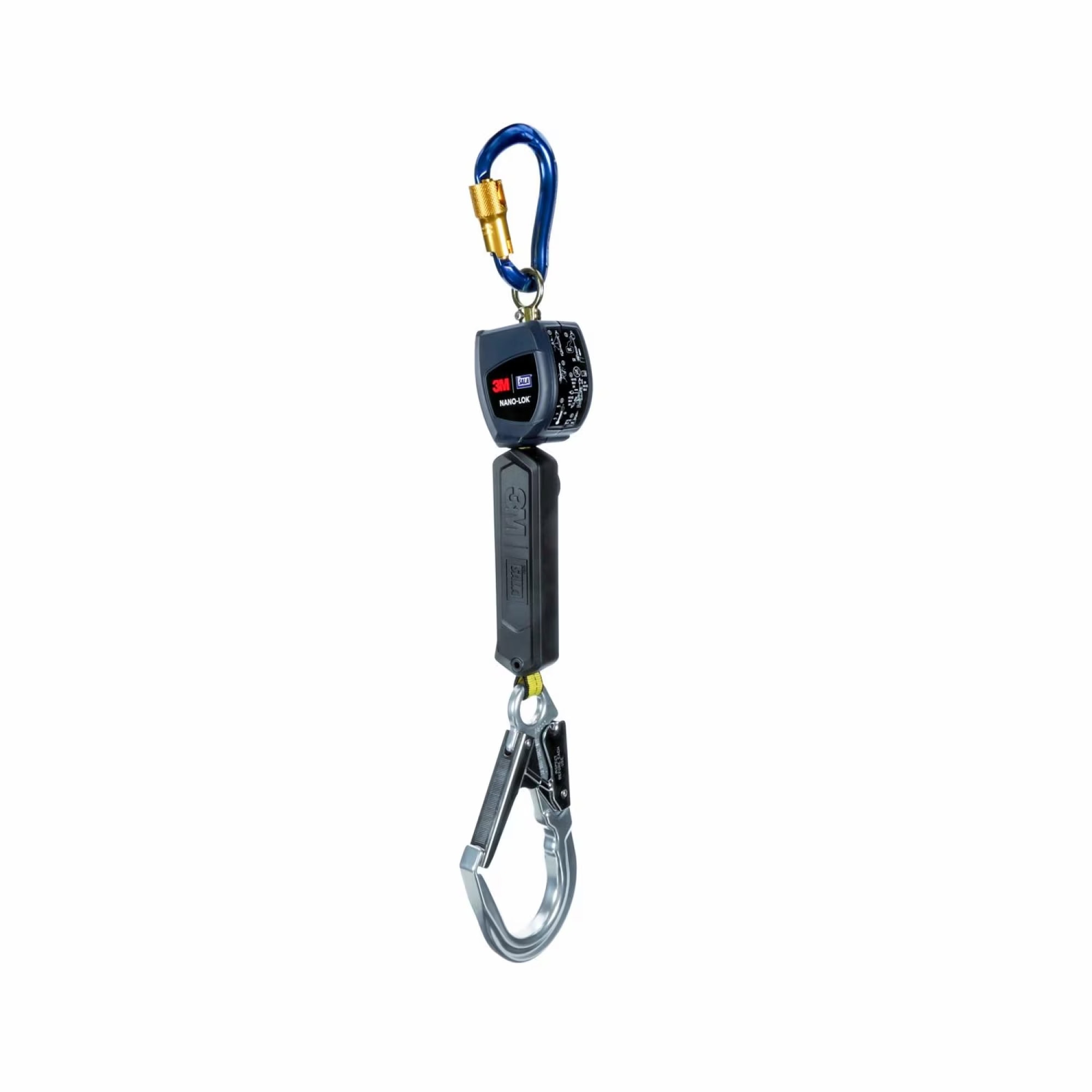 3M™ DBI-SALA® Nano-Lok™ Höhensicherungsgerät mit Gurtband 3101208, 1.8 m, Einzelstrang, Zur Reduktion von Fallhöhe und der auf den Anwender einwirkenden Kräfte
