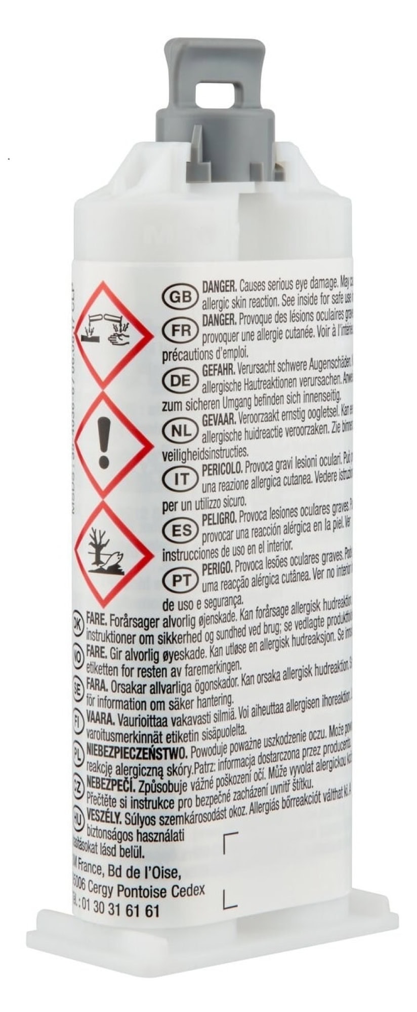 3M™ Scotch-Weld™ DP 190, 48,5 ml, Transparent, Fließend, 1:1 EPX System, Flexibler Universal 2-Komponenten-Konstruktionsklebstoff auf Epoxidharzbasis