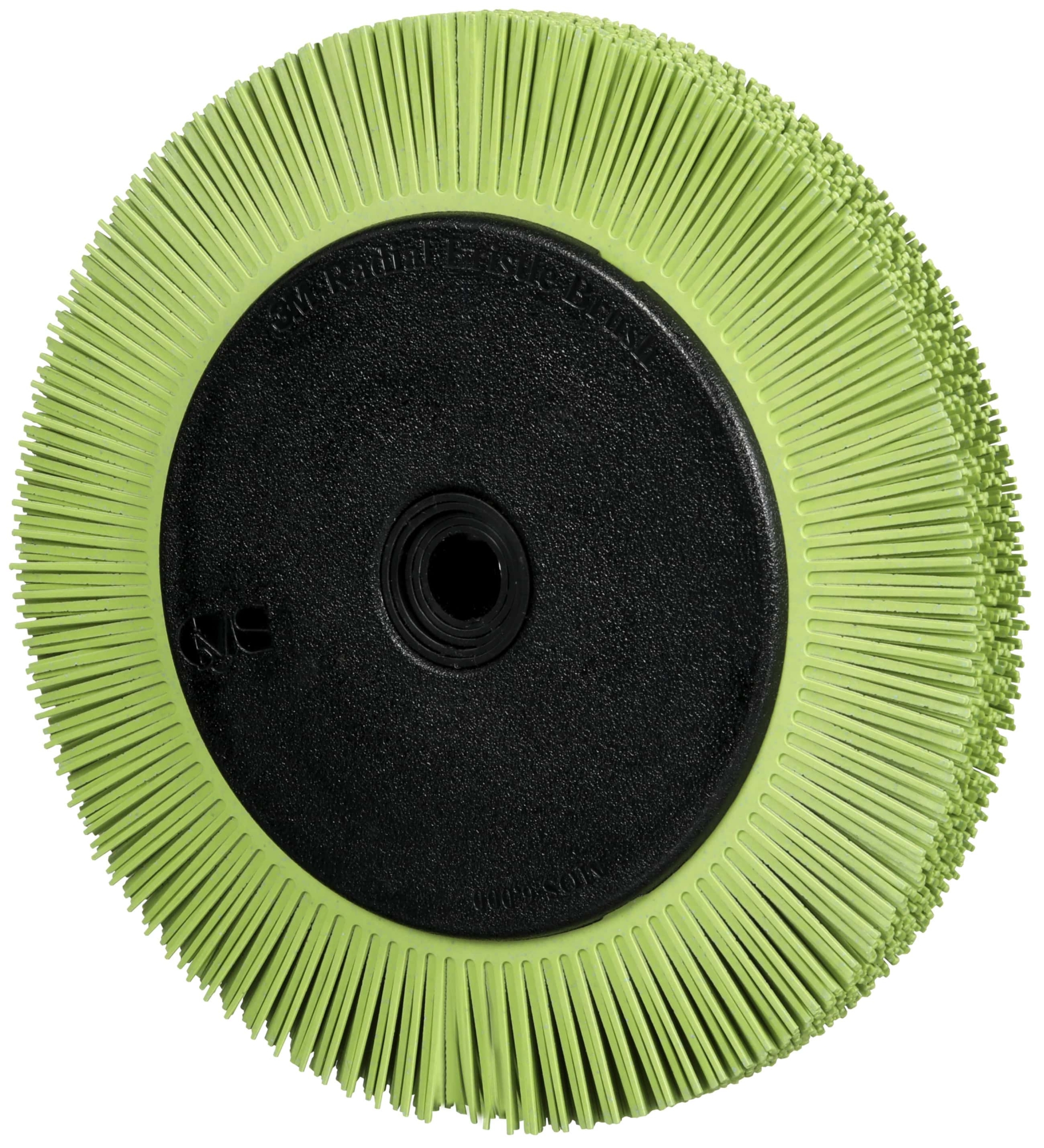 3M™ Scotch-Brite™ Präzisions Radialborstenbürste Einzelsegmente PN-RB 7100374712, Ø 200 mm x ø 32 mm, Breite: 25 mm, 50+, Typ S (Gerade Borsten), Mit Flansch, Grün, 6.000 U./Min., Für Reinigungs- und Entgratungsarbeiten