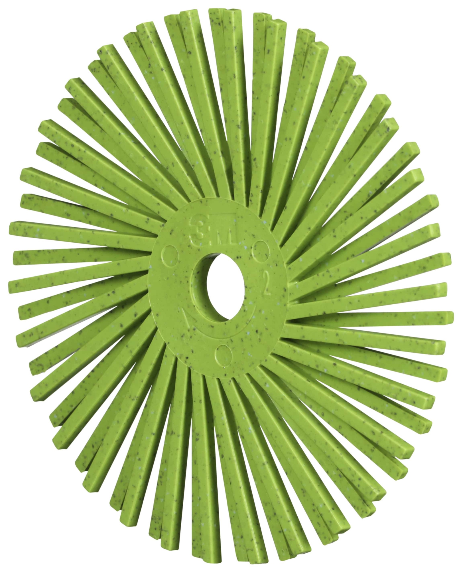 3M™ Scotch-Brite™ Präzisions Radialborstenbürste PN-RB 7100374835, Ø 75 mm x ø 10 mm, 50+, Typ A (Schräge Borsten), Grün, 20.000 U./Min., Für Reinigungs- und Entgratungsarbeiten
