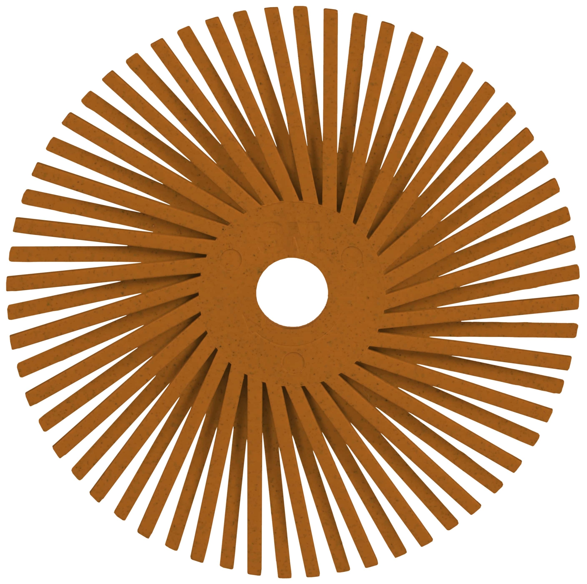 3M™ Scotch-Brite™ Präzisions Radialborstenbürste PN-RB 7100374841, Ø 75 mm x ø 10 mm, 80+, Typ A (Schräge Borsten), Orange, 20.000 U./Min., Für Reinigungs- und Entgratungsarbeiten