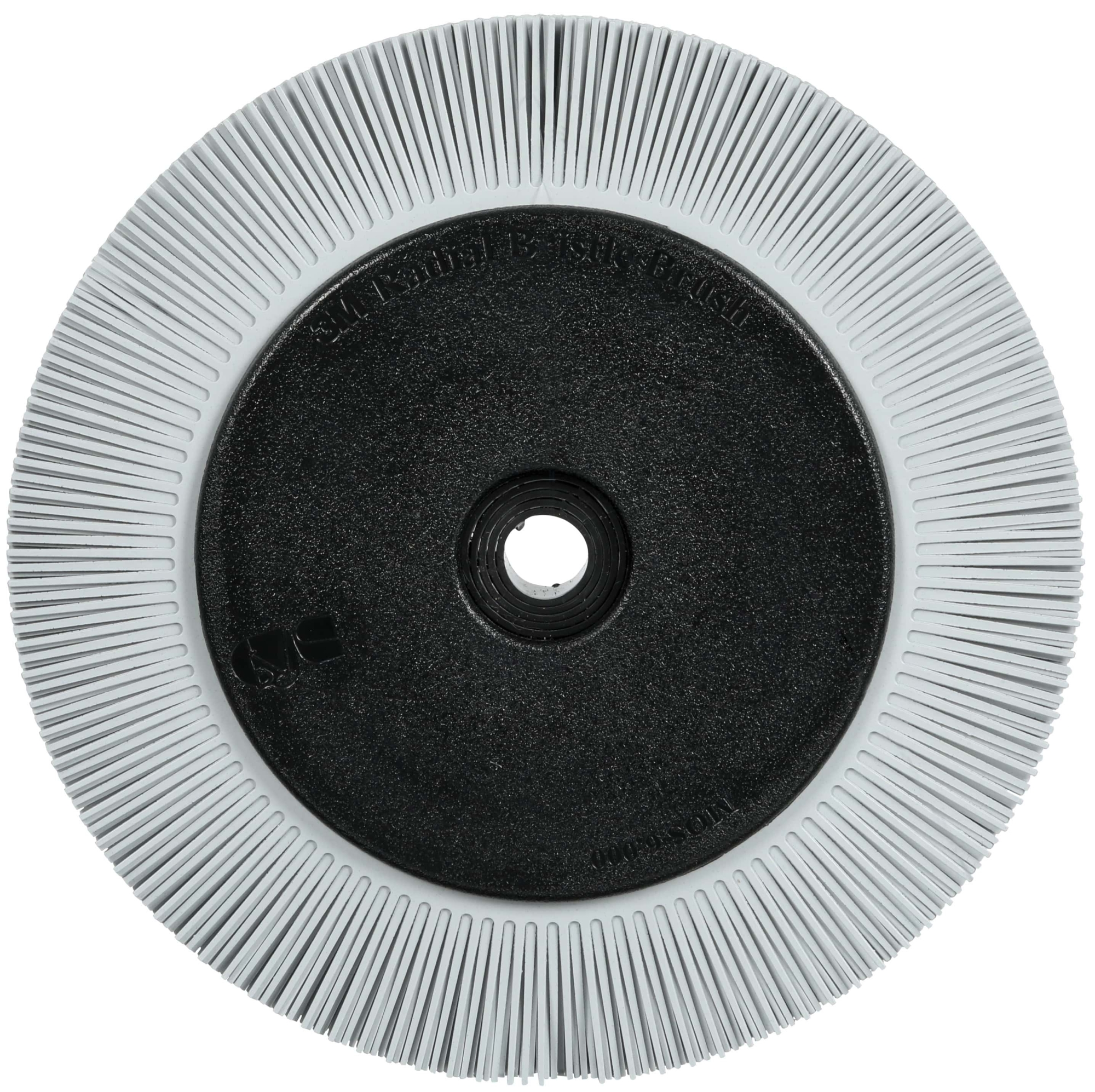 3M™ Scotch-Brite™ Präzisions Radialborstenbürste PN-RB 7100374910, Ø 200 mm x ø 32 mm, Breite: 25 mm, 120+, Typ S (Gerade Borsten), Mit Flansch, Grau, 6.000 U./Min., Für Reinigungs- und Entgratungsarbeiten