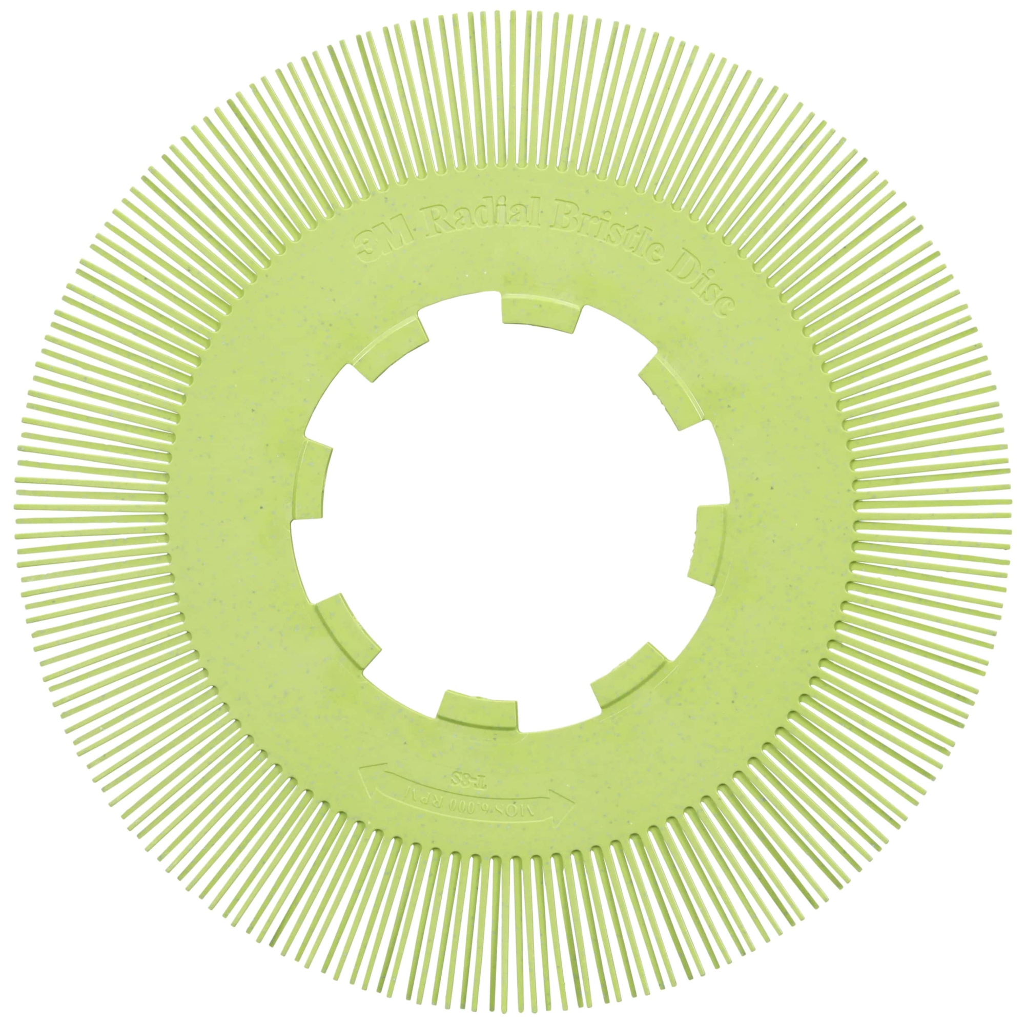 3M™ Scotch-Brite™ Präzisions Radialborstenbürste Einzelsegmente PN-RB 7100374912, Ø 200 mm, 50+, Typ S (Gerade Borsten), Ohne Adapter, Grün, 6.000 U./Min., Für Reinigungs- und Entgratungsarbeiten