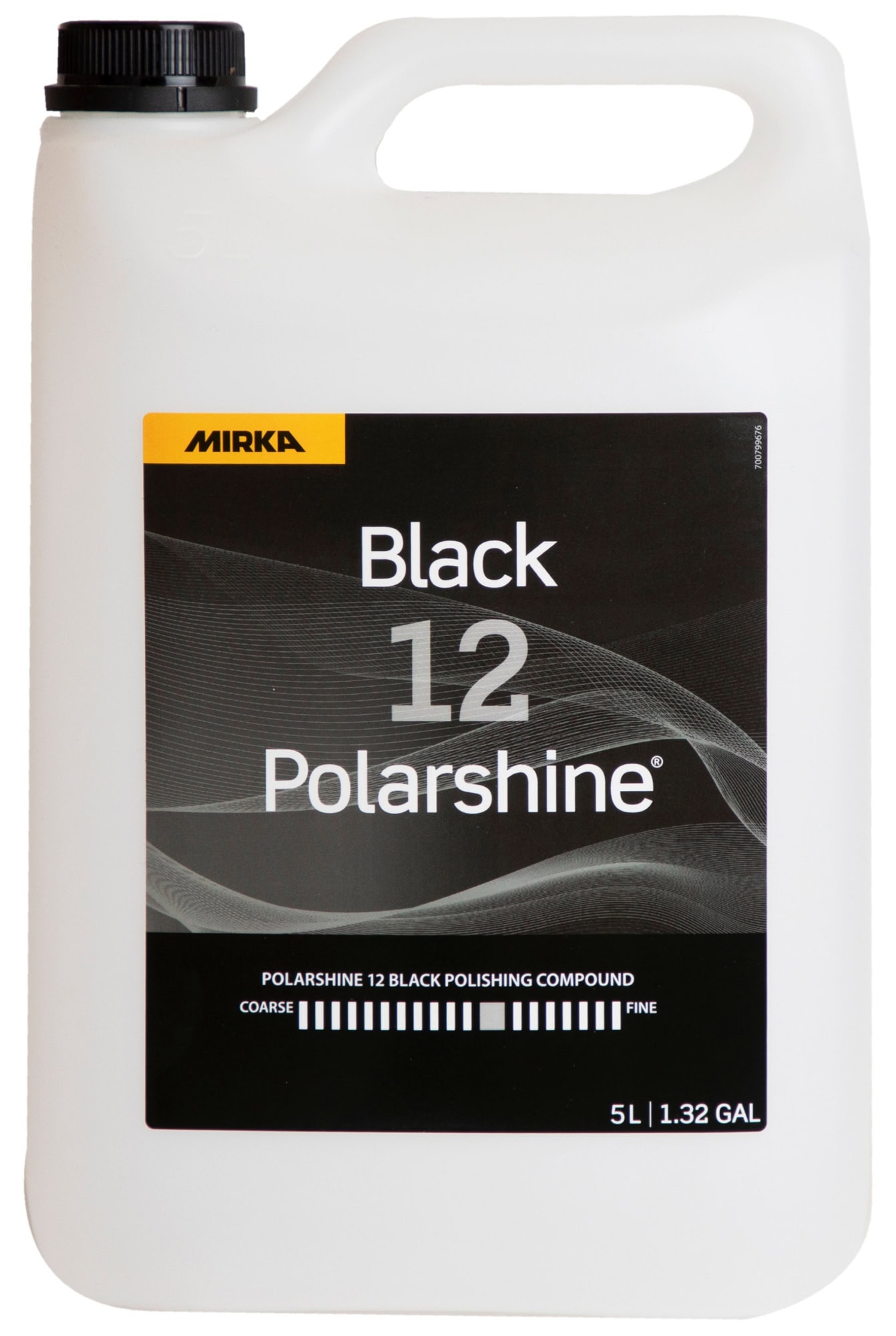 Mirka® Polarshine 12 Black 7991200511B, 5 Liter, Mittelgrobe Politur für Kratzer speziell auf dunklen Oberflächen