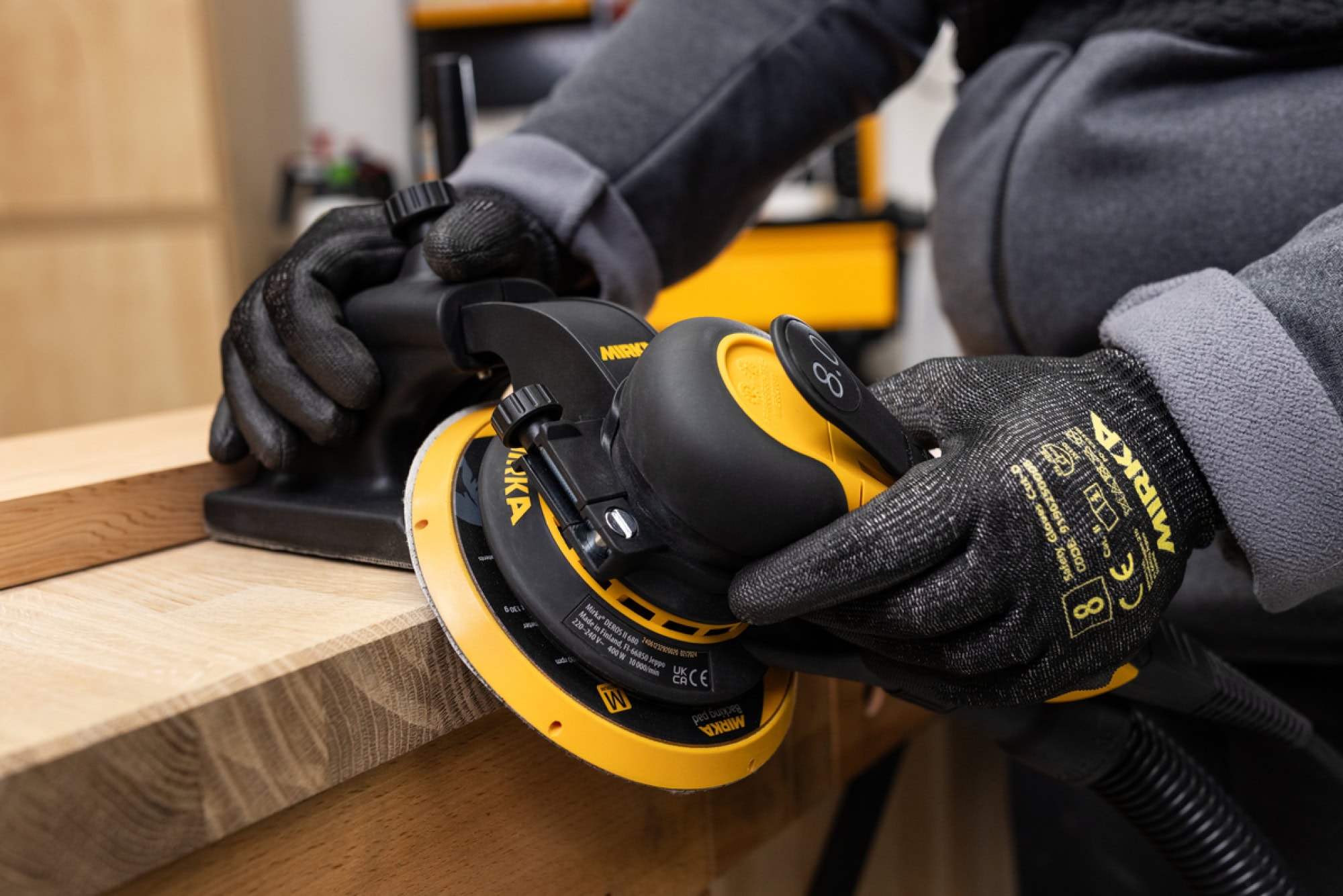 Preview: Mirka® Winkelanschlag für DEROS II 8290150211, Für DEROS II mit 125 mm & 150 mm