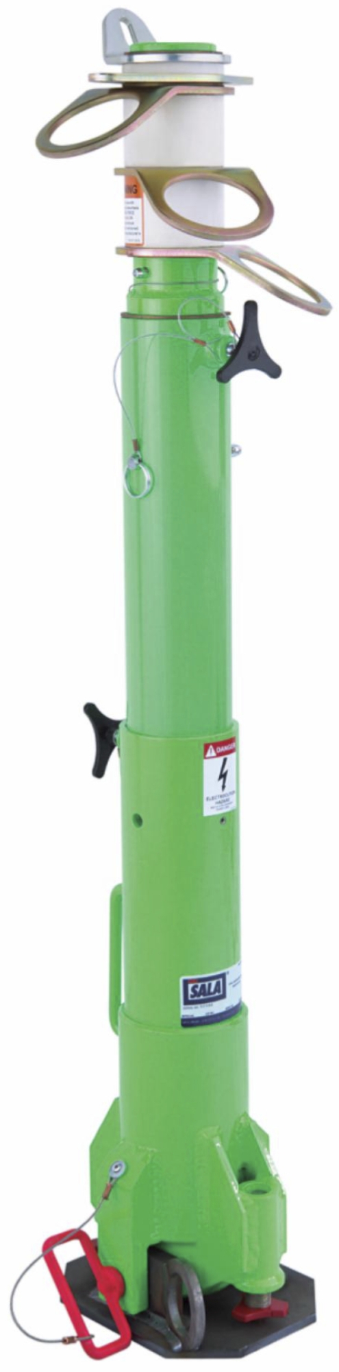Preview: 3M™ DBI-SALA® Mobiler Absturzsicherungspfosten (PFAS) 8566691, 775 mm - 1385 mm, Für drei Personen, 18,20 Kg, Grün, Für Arbeiten auf Plattformen
