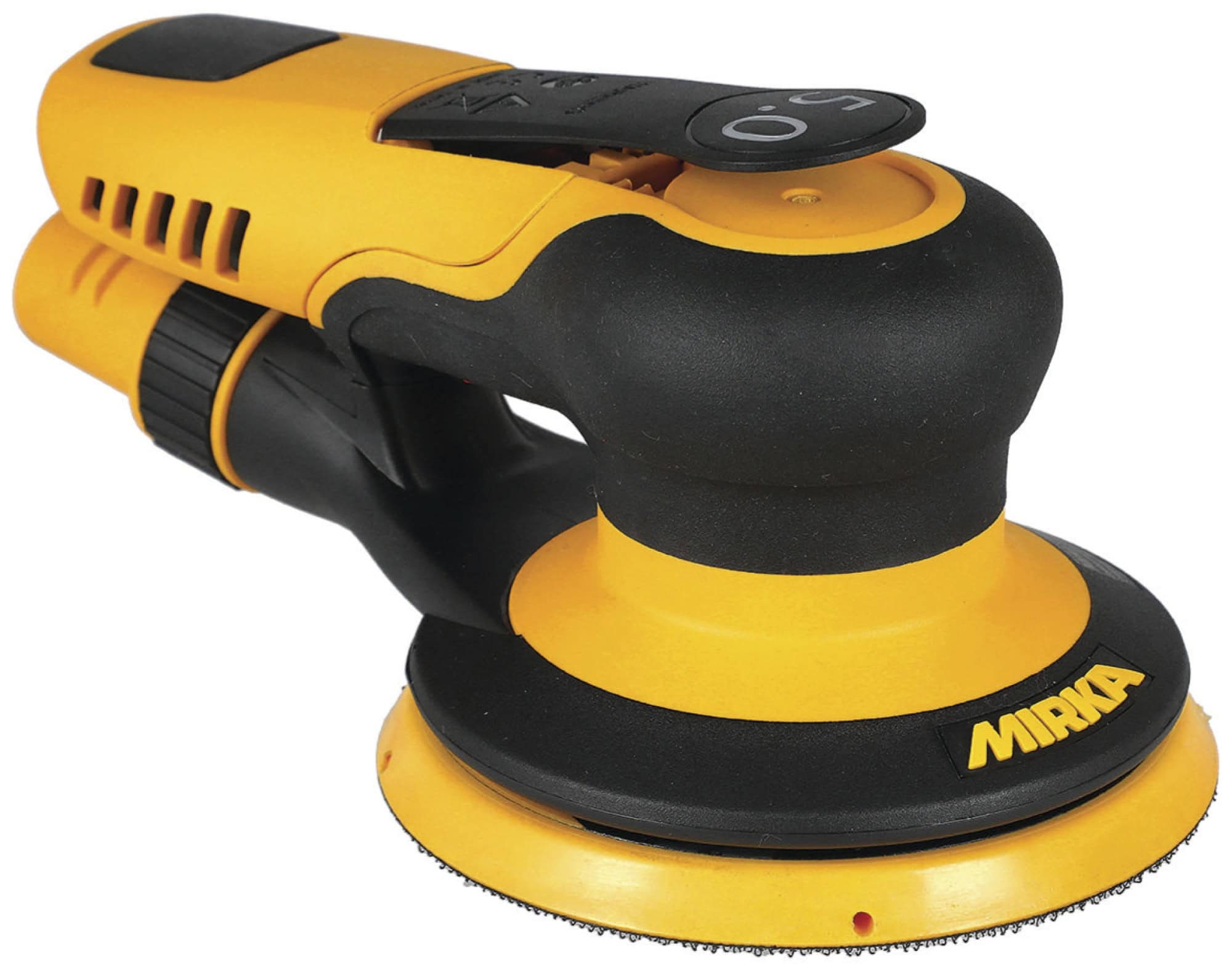 Mirka® PROS 550CV Druckluft Exzenterschleifer 8995550111, Ø 125 mm, 5 mm Schleifhub, 5/16"-Gewinde, Zentralabsaugung, 0,36 PS / 270 Watt, Externer Absauganschluss