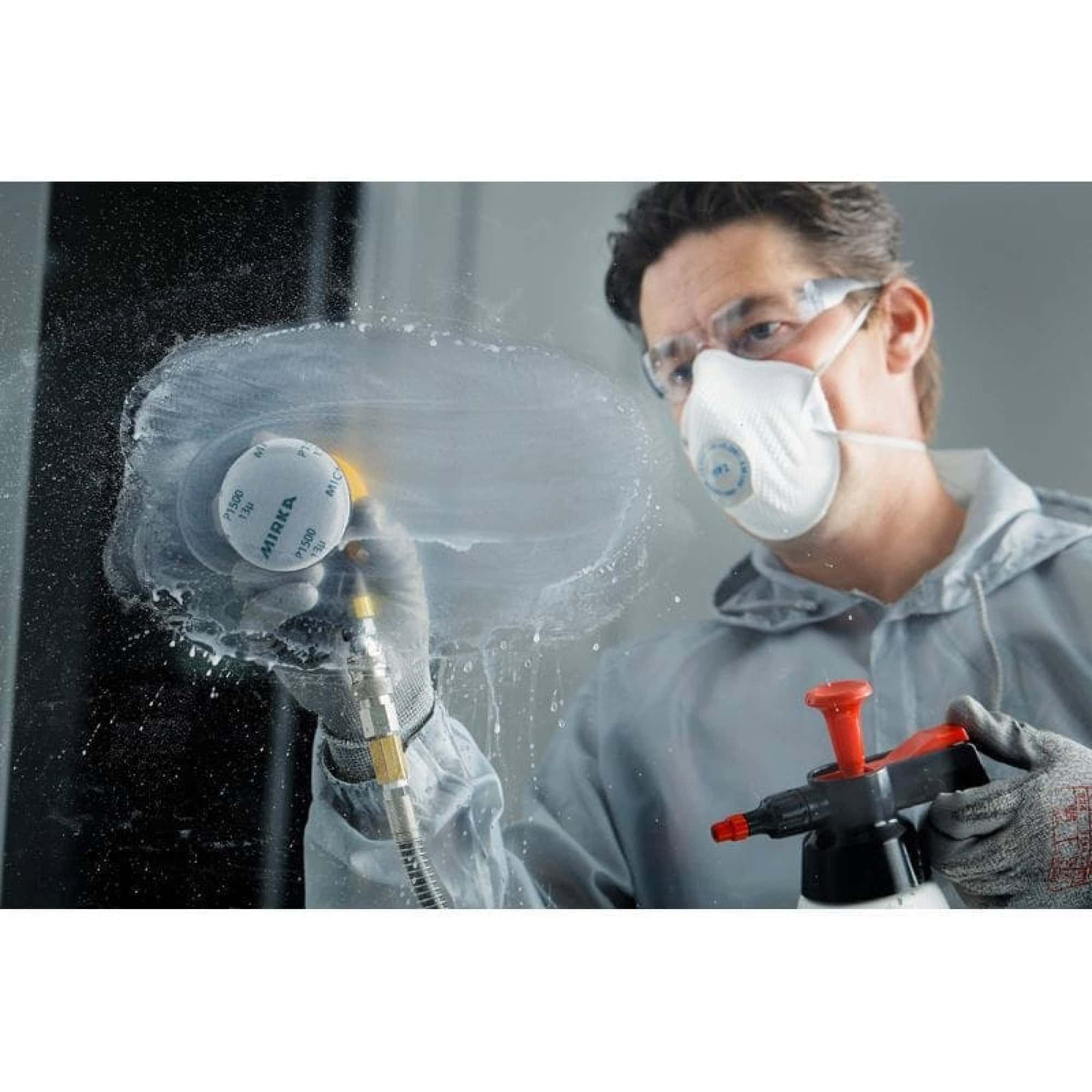 Mirka® Microstar FM62205081, Ø 150 mm, P800, Ungelocht, Kletthaftend, Schleifscheibe mit Aluminiumkorn