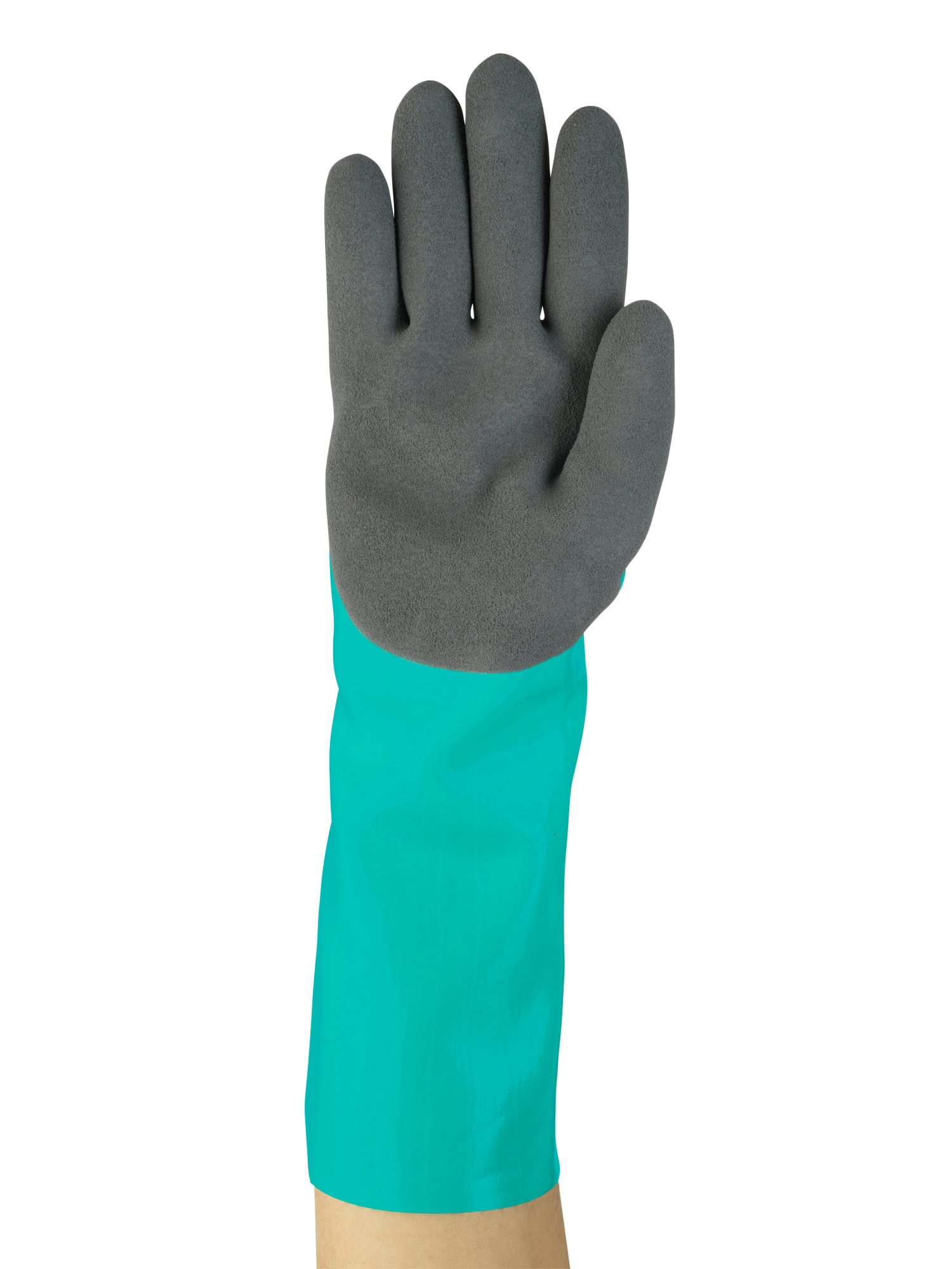 Ansell AnlphaTec™ 58-735 Chemikalienschutzhandschuh 58735070, Für Schnitt-& Chemikalineschutz, Größe 7, Grau, 350 mm lang, Mit INTERCEPT™ & Ansell GRIP™ Technologie