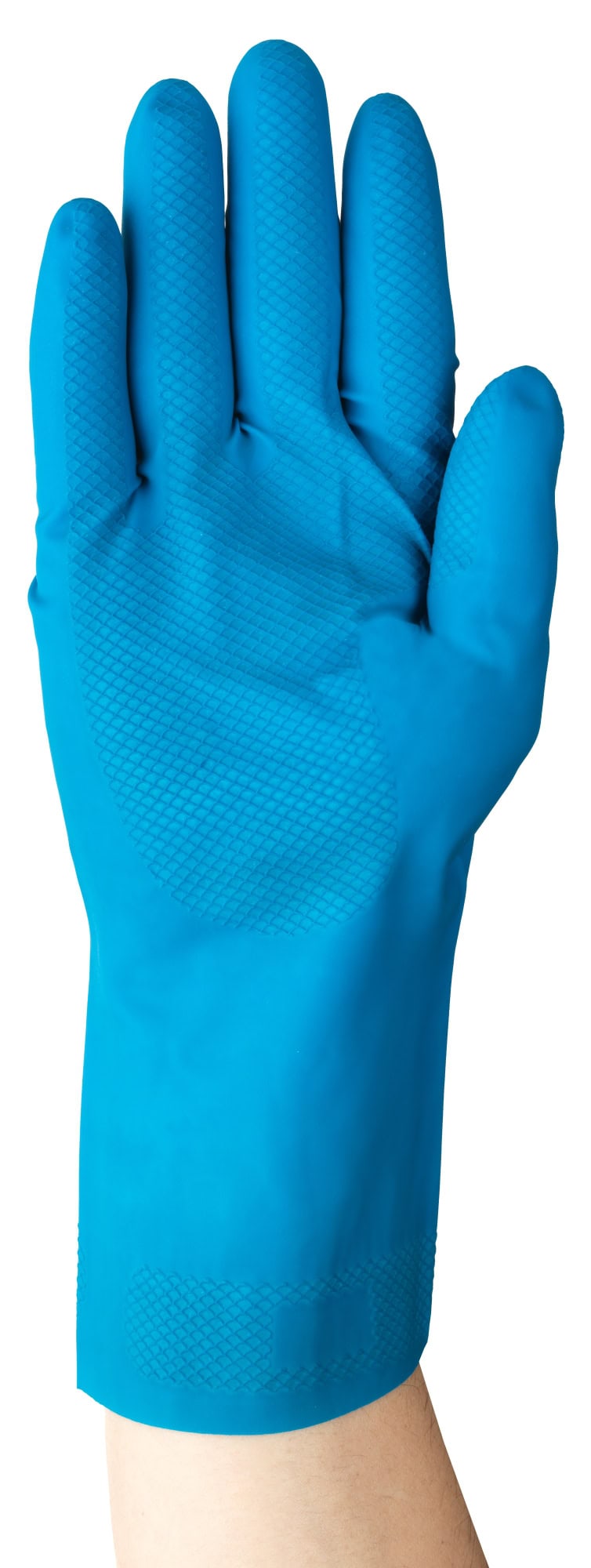 Ansell AlphaTec™ 88-356 Chemikalienschutzhandschuh 88356090BP, Für Lebensmittelverarbeitung und Chemikalienhandling, Größe 9, Blau, 305 mm lang, Mit verbesserte Griffigkeit und Fingerfertigkeit