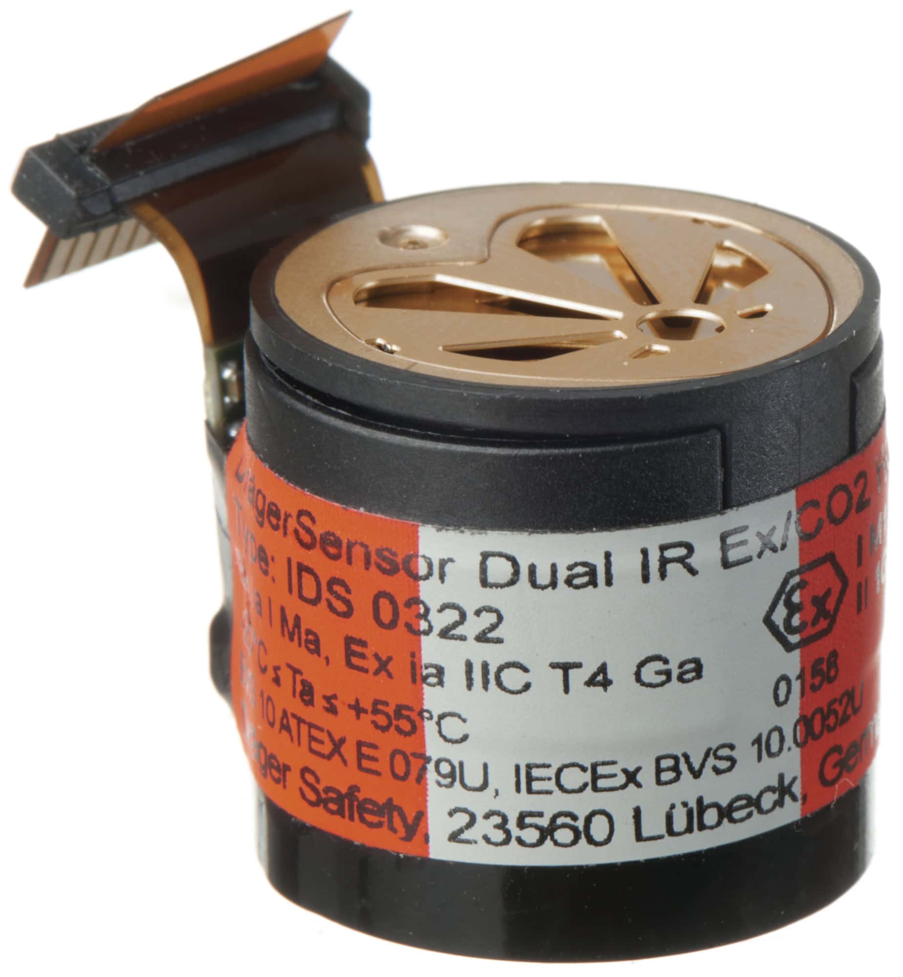 Dräger® Dual IR Ex/CO2 HC Sensor 6800276, Methan / Kohlenstoffdioxid, Hohe Konzentrationen, 0 bis 100 Vol.-% Ex / 0 bis 100 Vol.-% CO2, Infrarot Sensor, Für Dräger® Gasmessgeräte