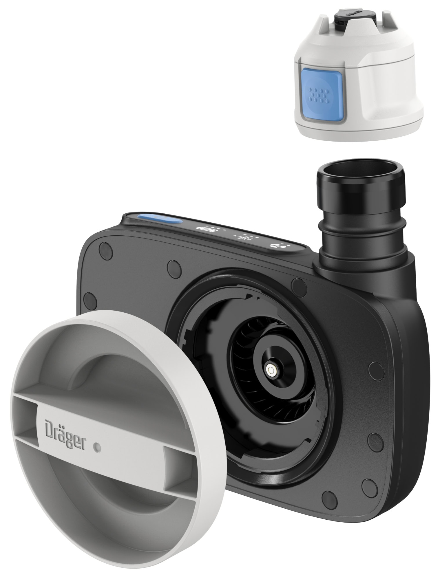 Dräger® X-plore® 8000 Verschlussstopfen für Ansaugöffnung 3732632, Weiß, Für X-plore® 8300 Gebläseeinheit