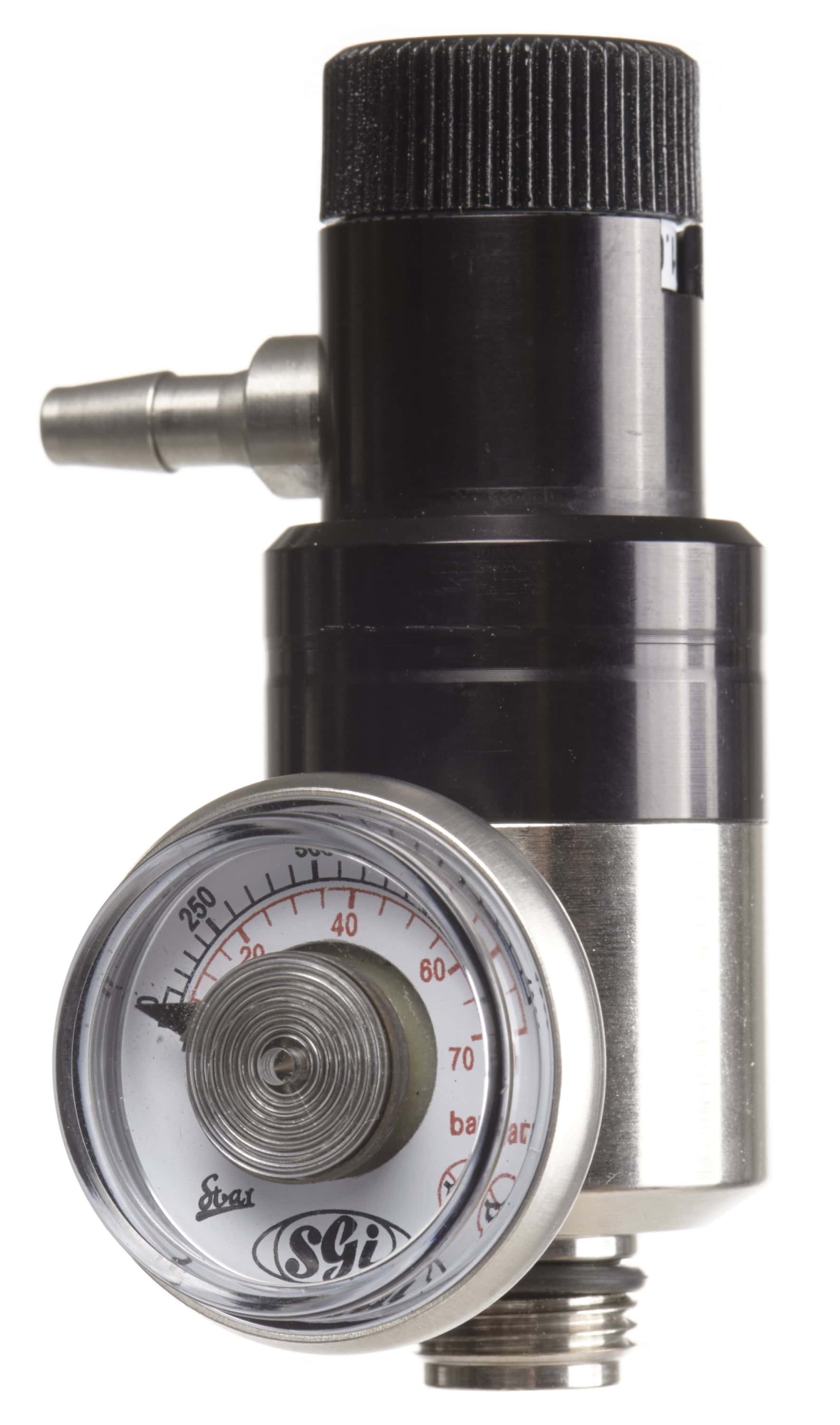 Dräger® Durchflussvariables Regulierungsventil C-10, 4930604, Edelstahl, Manuelles Ventil, 0,5 bis 5 Liter/Min., Geeignet auch für reaktive Gase, Für Gaswarngeräte mit/ohne interne Pumpe