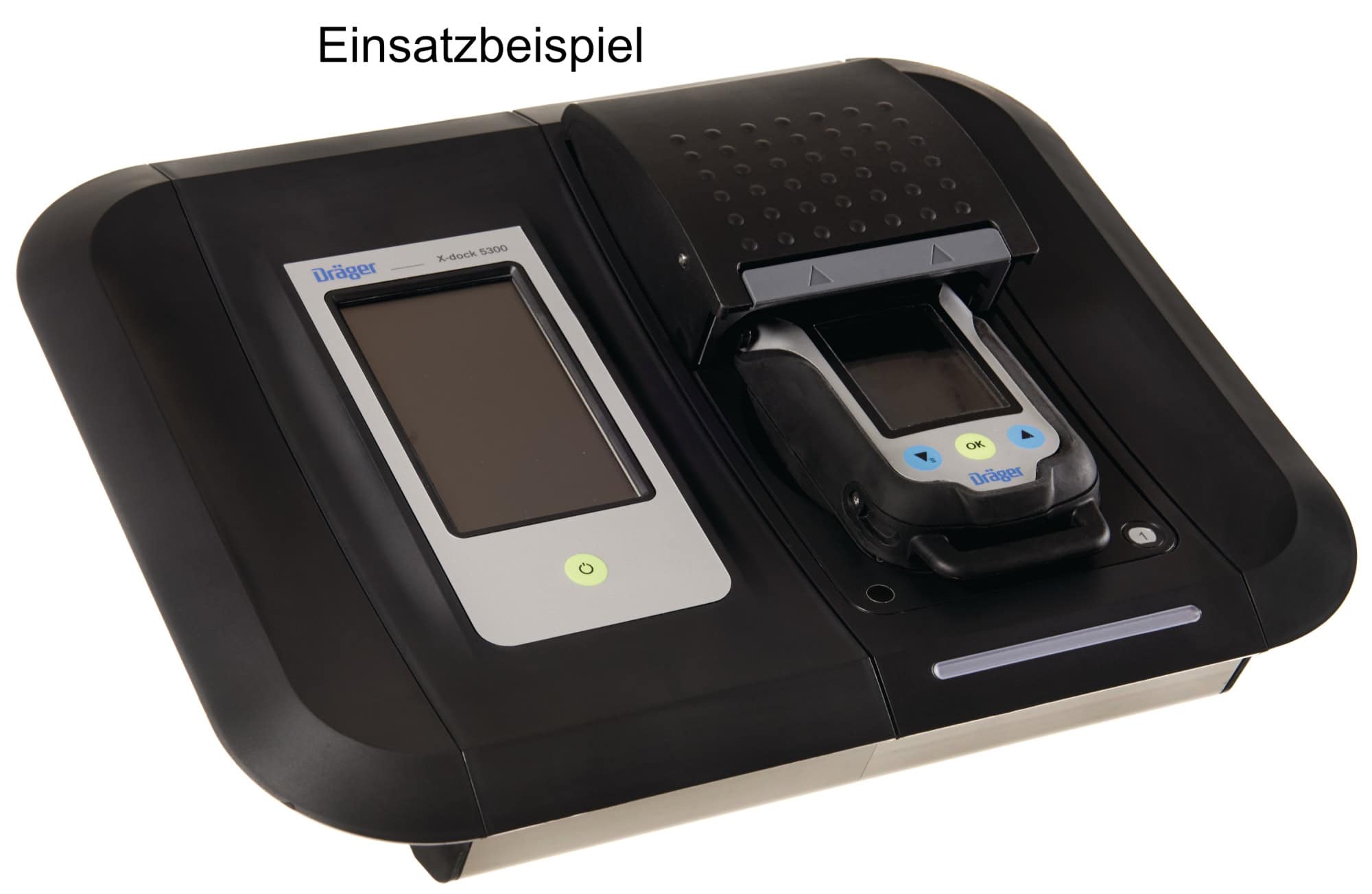 Preview: Dräger® X-Dock® X-am® 5300 Test Station & Kalibrier Station 8321882, Passend für X-am® 8000 Serie, Für Begasungstest, Justierung & Kalibrierung