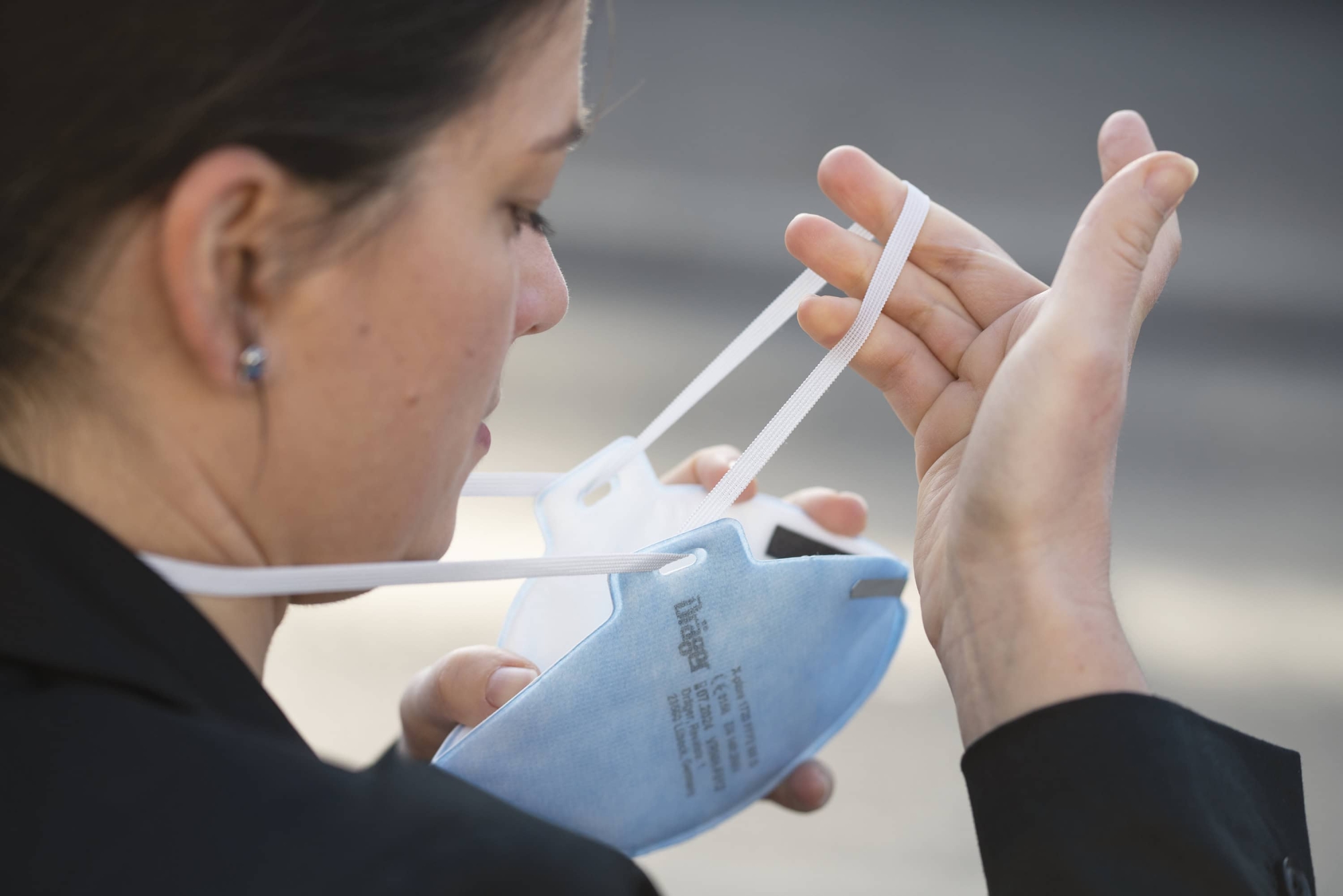 Dräger® X-plore® 1720 FFP2 NR D Atemschutzmaske / Partikelmaske 3951083, Universalgröße, Hygienisch einzelverpackt, Wirksamer Schutz gegen Feinstäube und Partikel bei hohem Tragekomfort